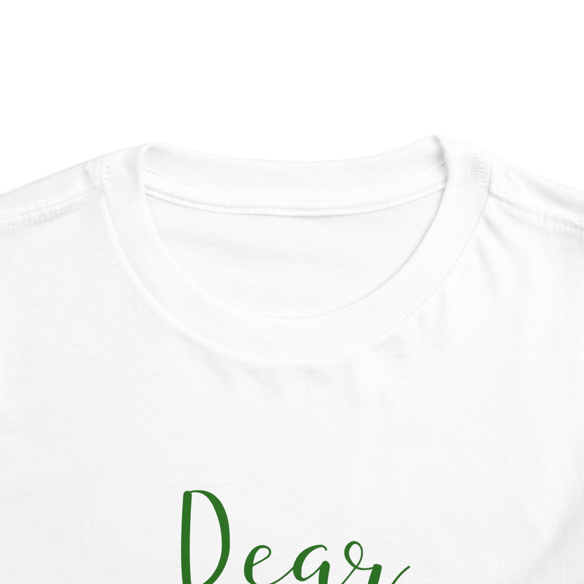 Dear Santa Stop Snitching to My Parents Christmas Toddler Short Sleeve Tee
