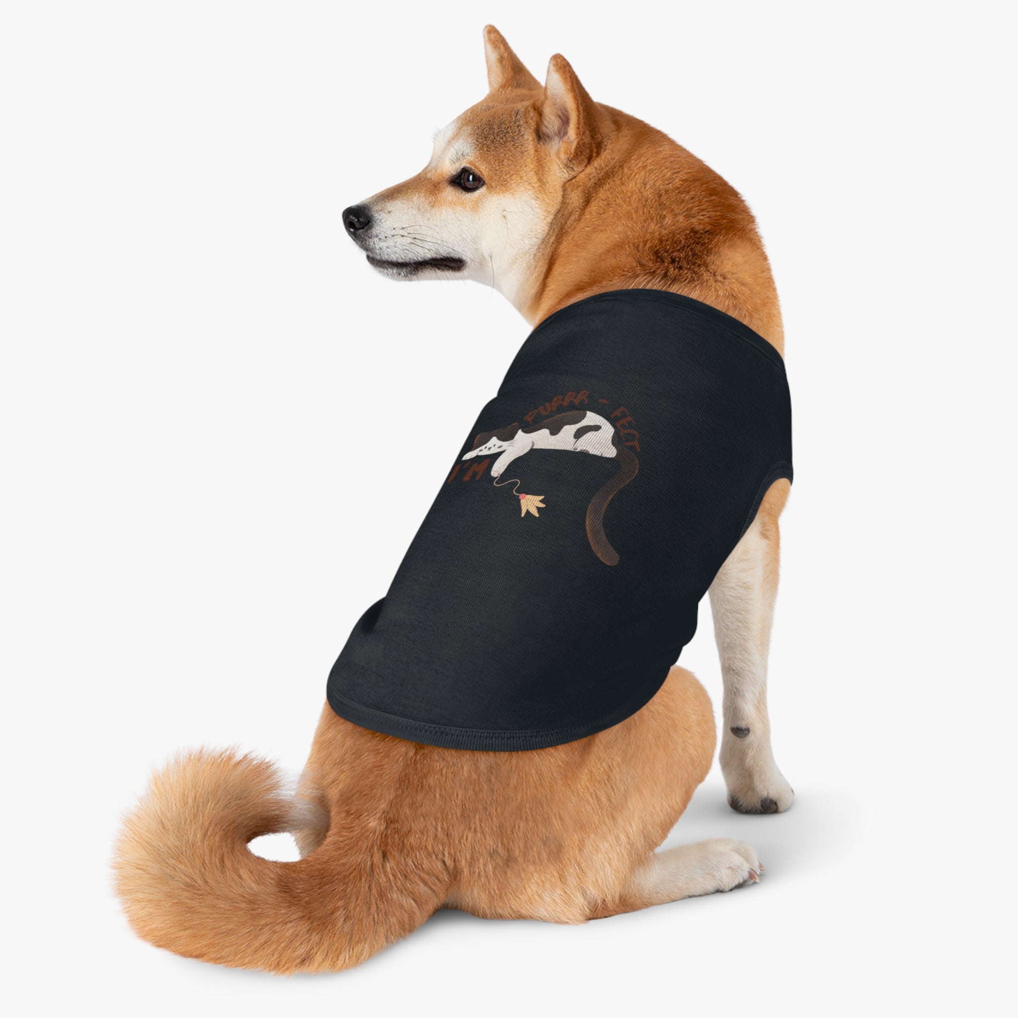 Cat Pet Tank Top - "Purr-fect" Sleeping Cat Design