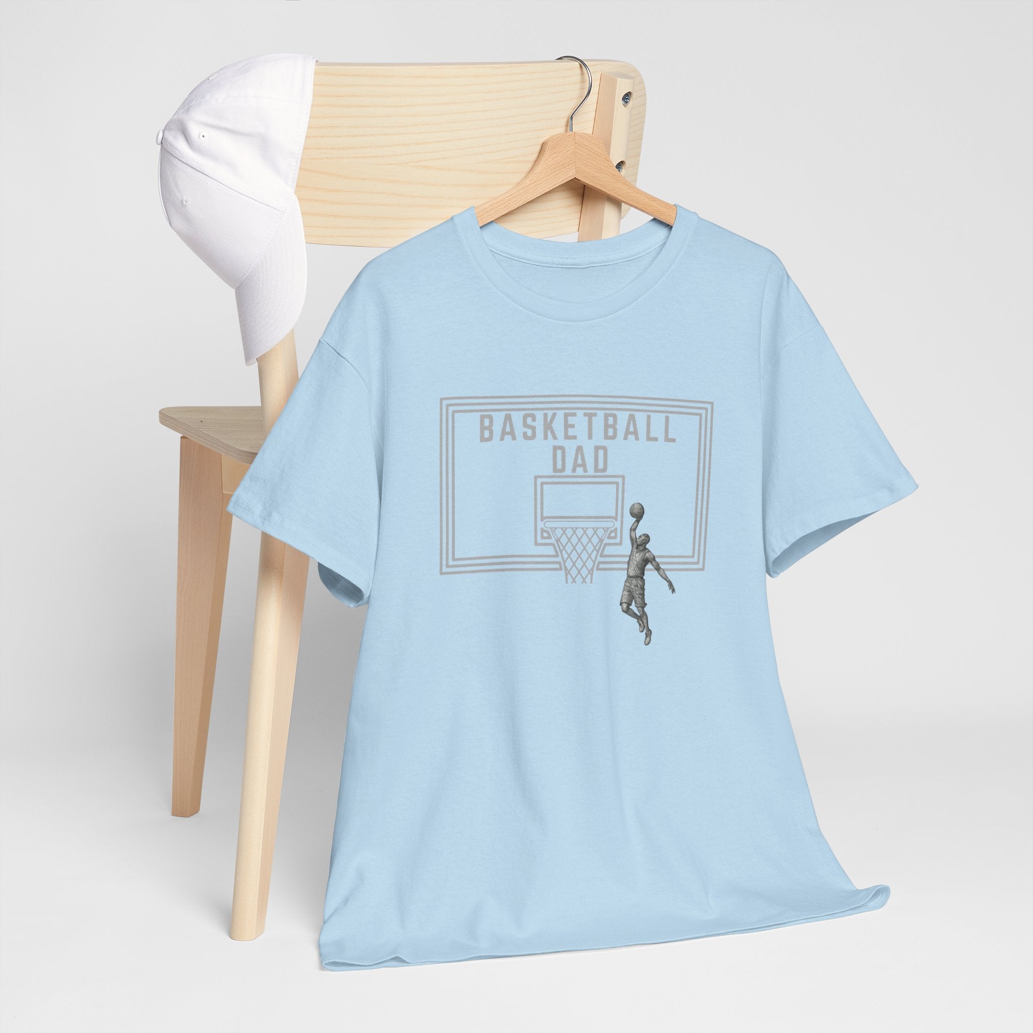 Basketball Dad T-Shirt — Basketball Hoop Graphic Tee for Proud Fathers