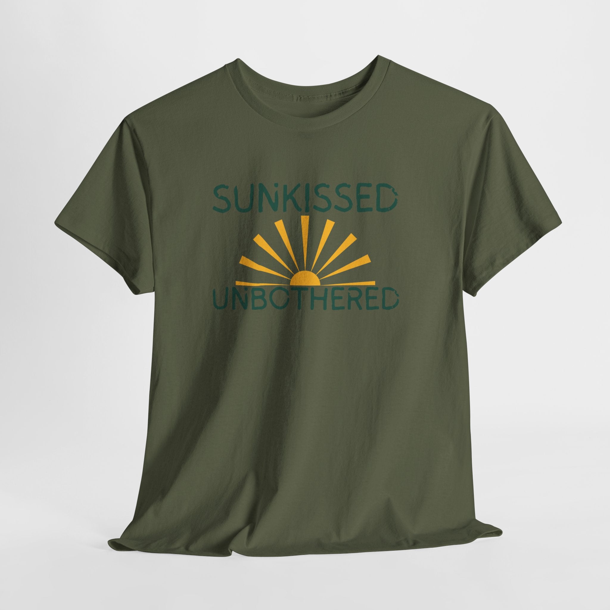 Sunkissed & Unbothered Tee — Summer Sunset Graphic T-Shirt