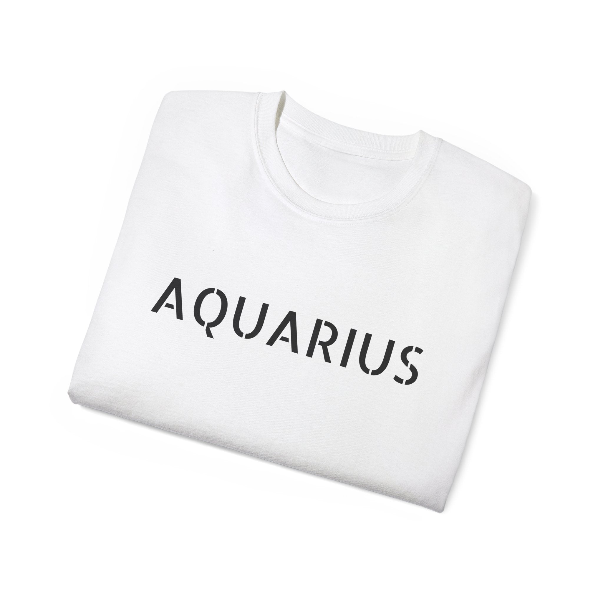 Aquarius Unisex Ultra Cotton Tee - Zodiac Astrology Graphic Shirt