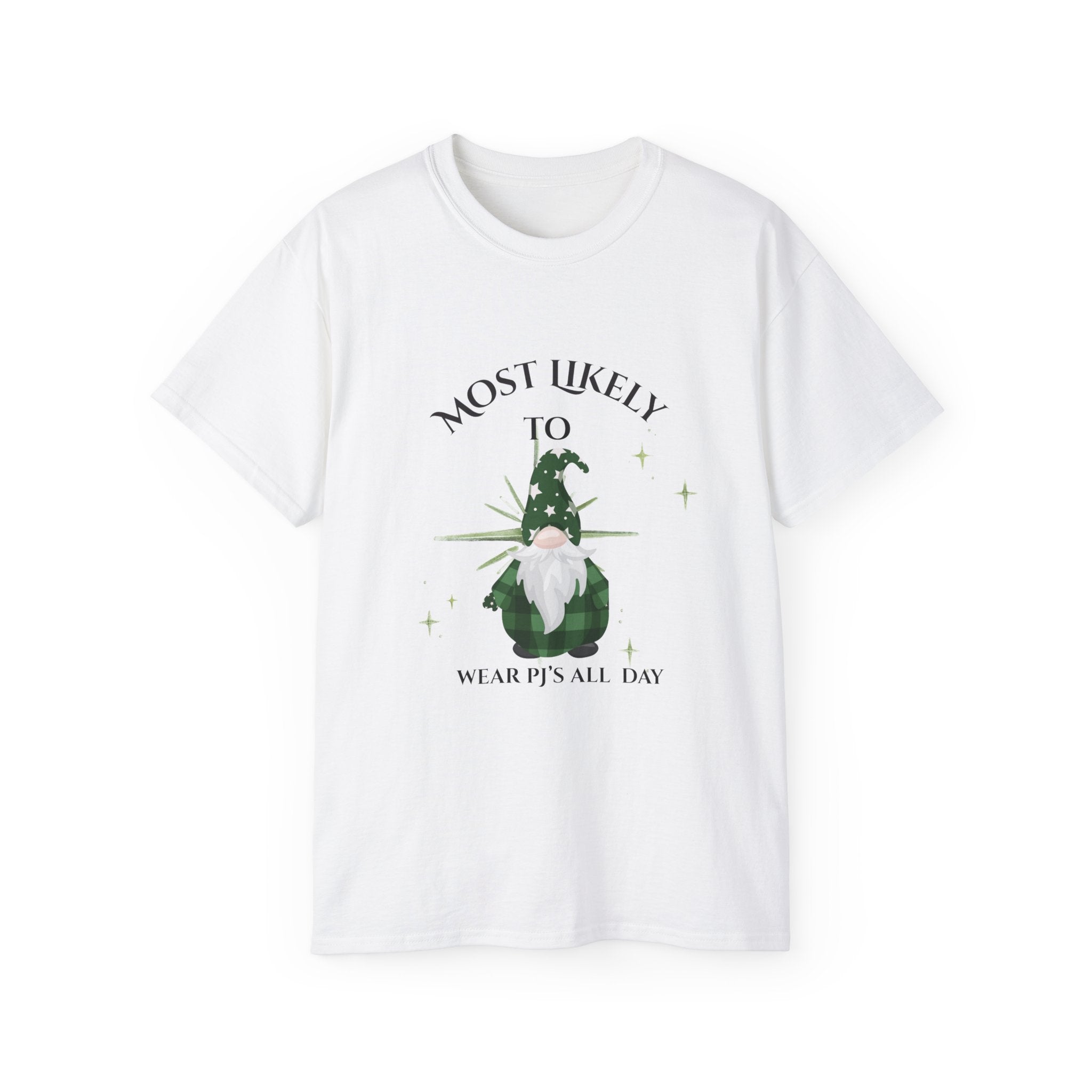 Most Likely to Wear PJs All Day Shirt, Cozy Pajama Tee for Relaxing Days, Unisex Ultra Cotton Tee, Cute Loungewear, Gift for Sleep Lovers