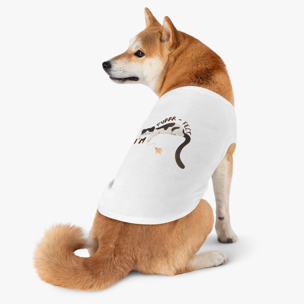 Cat Pet Tank Top - "Purr-fect" Sleeping Cat Design