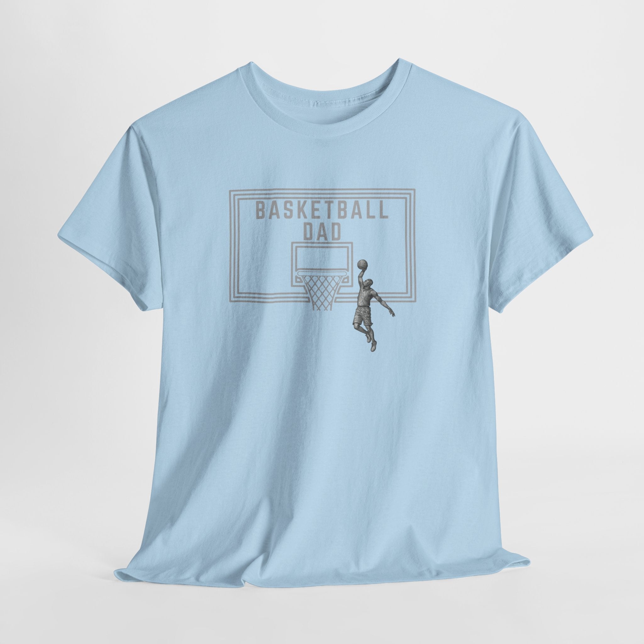 Basketball Dad T-Shirt — Basketball Hoop Graphic Tee for Proud Fathers