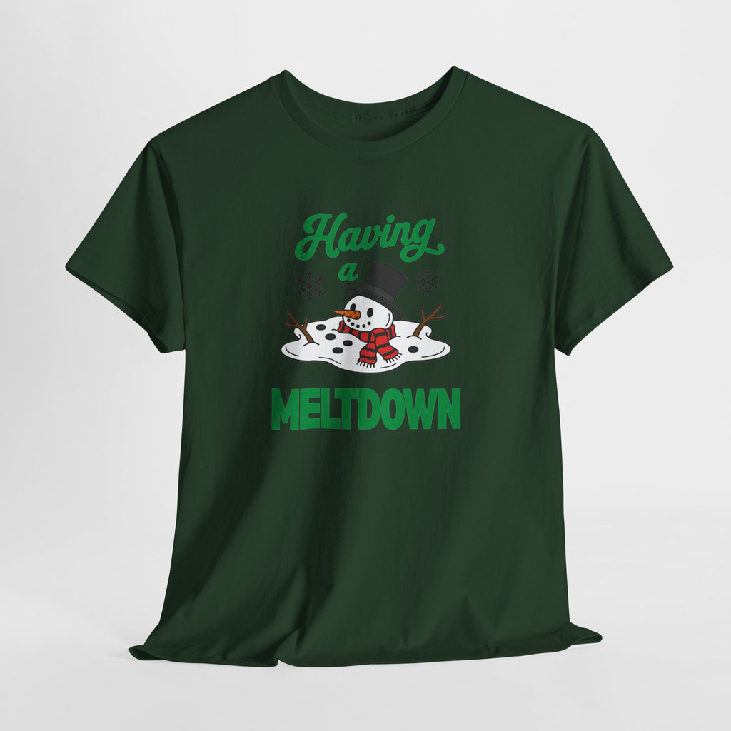 Having a Meltdown Snowman Christmas T-Shirt
