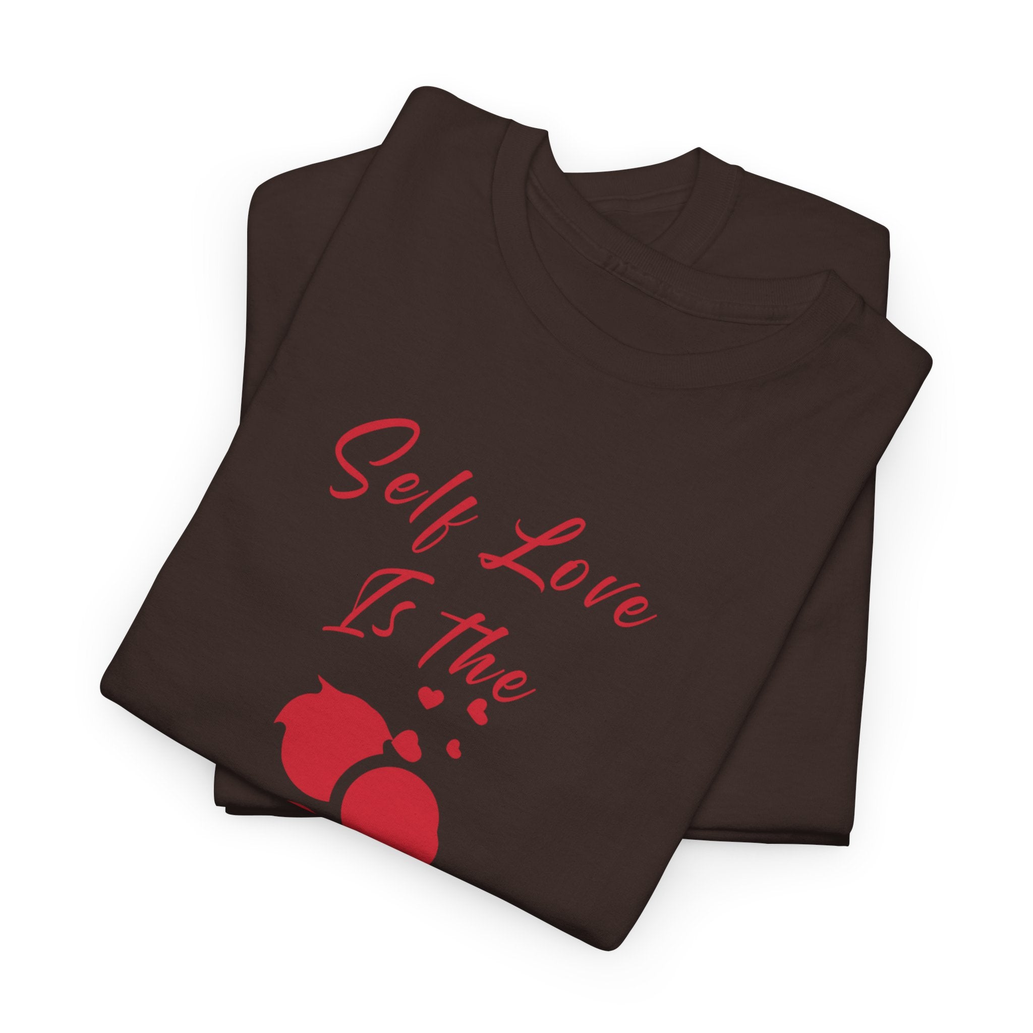 T-Shirt — "Self Love Is The Real Flex" Romantic Couple Graphic Tee