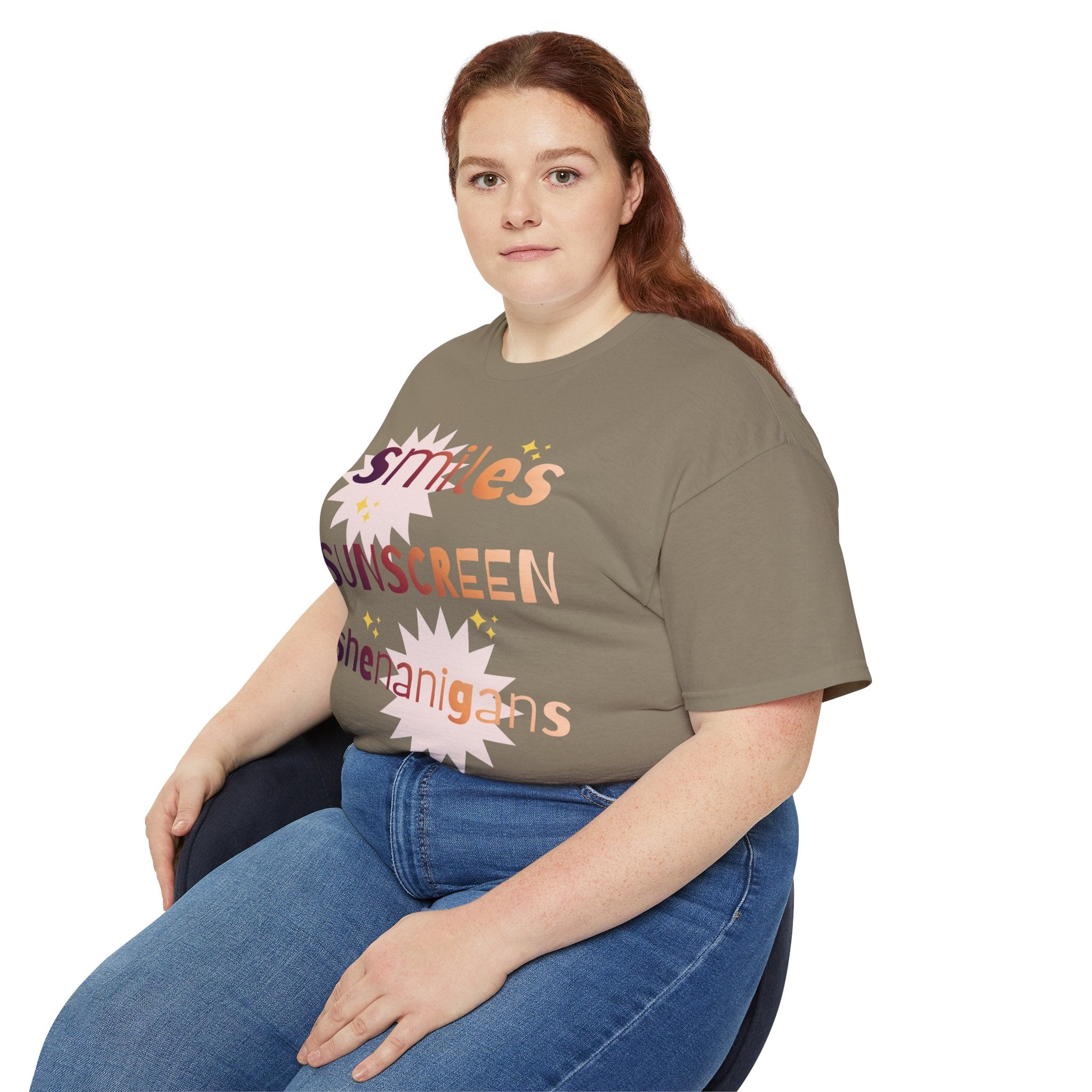 Smiles Sunscreen Shenanigans Tee — Fun Summer Beach Shirt