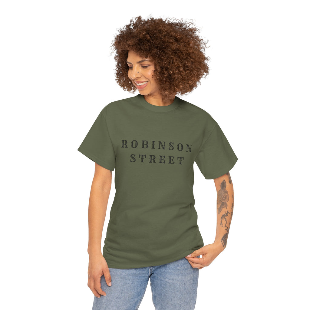 Robinson Street T-Shirt — Minimal Vintage Text Tee
