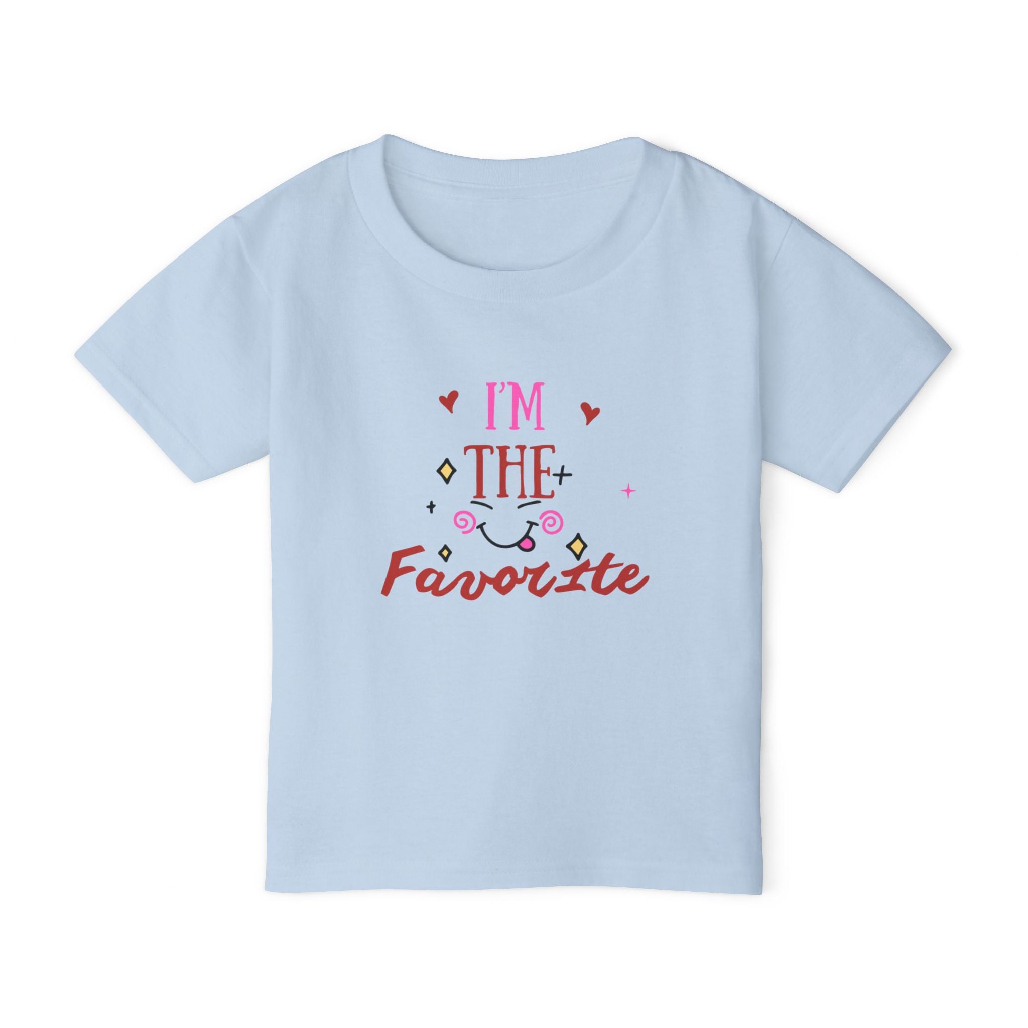 I’m The Favorite Toddler T-Shirt — Cute Heart & Script Baby Tee