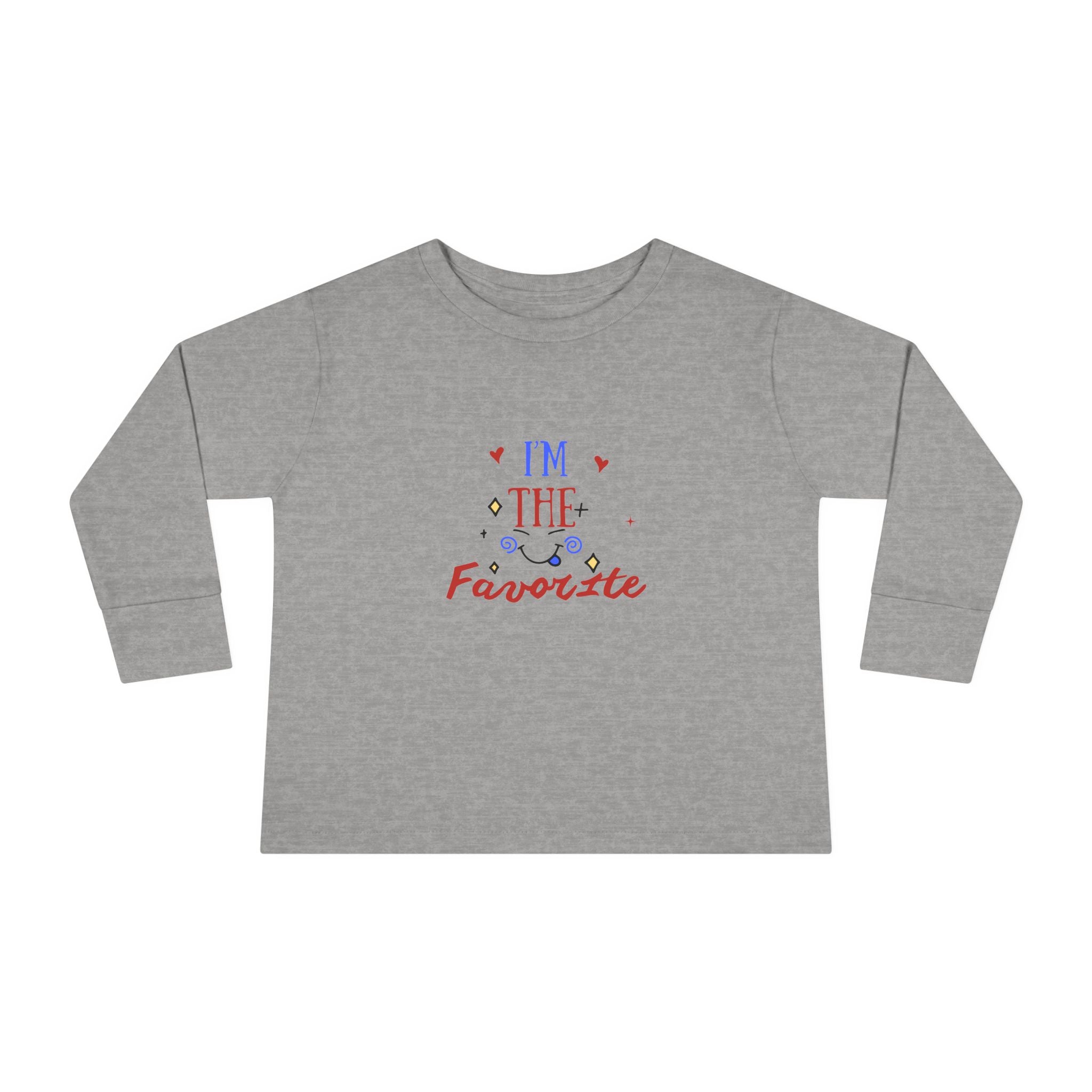 Toddler Long Sleeve Tee — "I'm the Favorite" Patriotic Baby Shirt