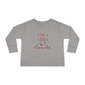 Toddler Long Sleeve Tee — "I'm the Favorite" Patriotic Baby Shirt