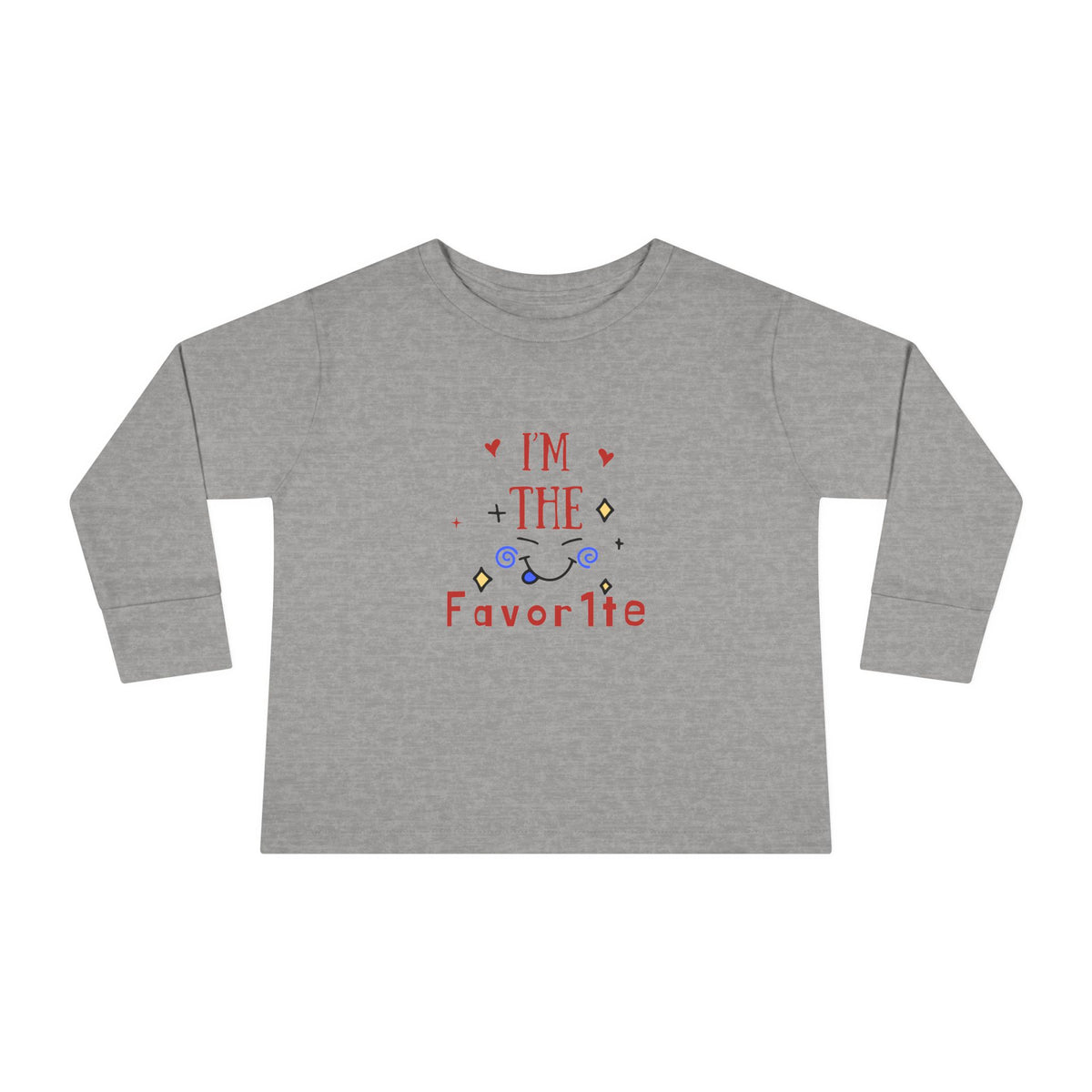 Toddler Long Sleeve Tee — "I'm the Favorite" Patriotic Baby Shirt