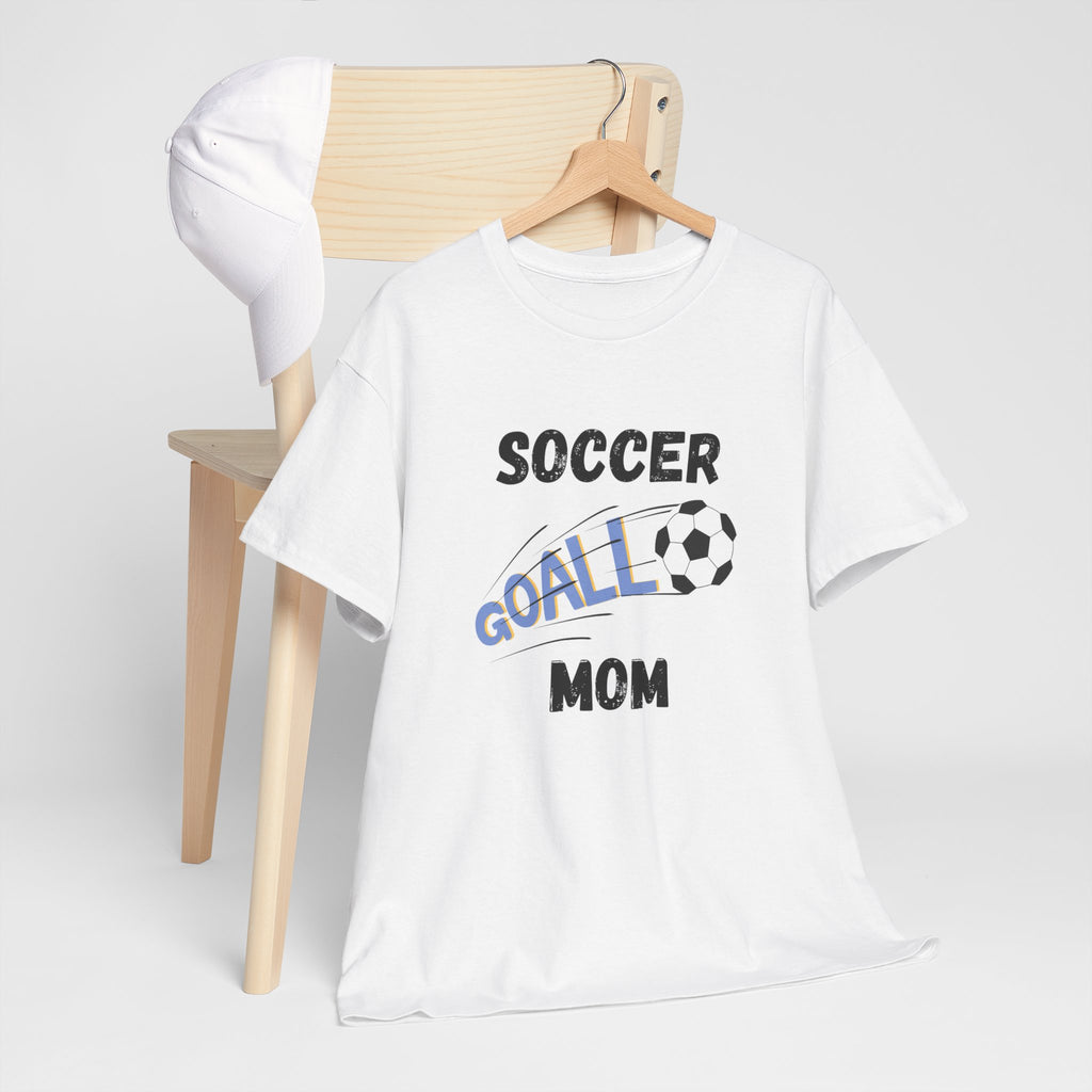 Soccer Mom T‑Shirt — 'Soccer Goal!' Graphic Tee with Soccer Ball