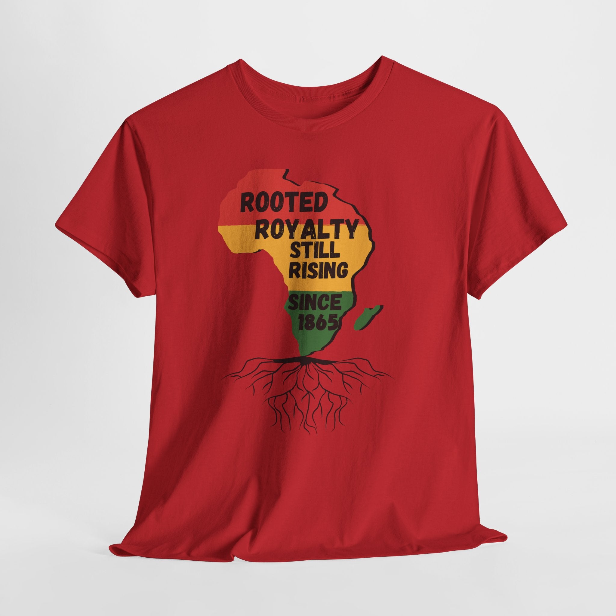 Africa Roots T-Shirt — "Rooted Royalty Still Rising Since 1865" Afrocentric Pride Tee