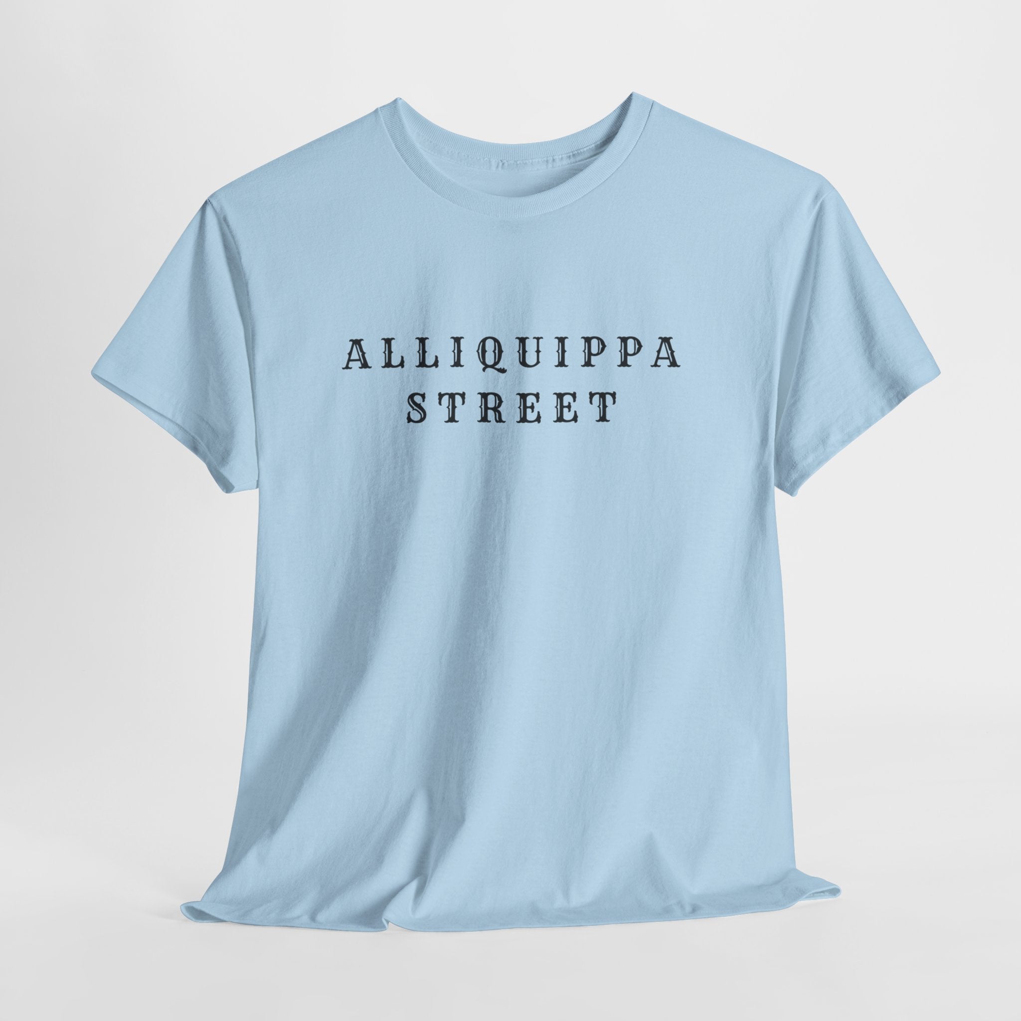 Alliquippa Street Tee - Minimalist Street Name Graphic T-Shirt