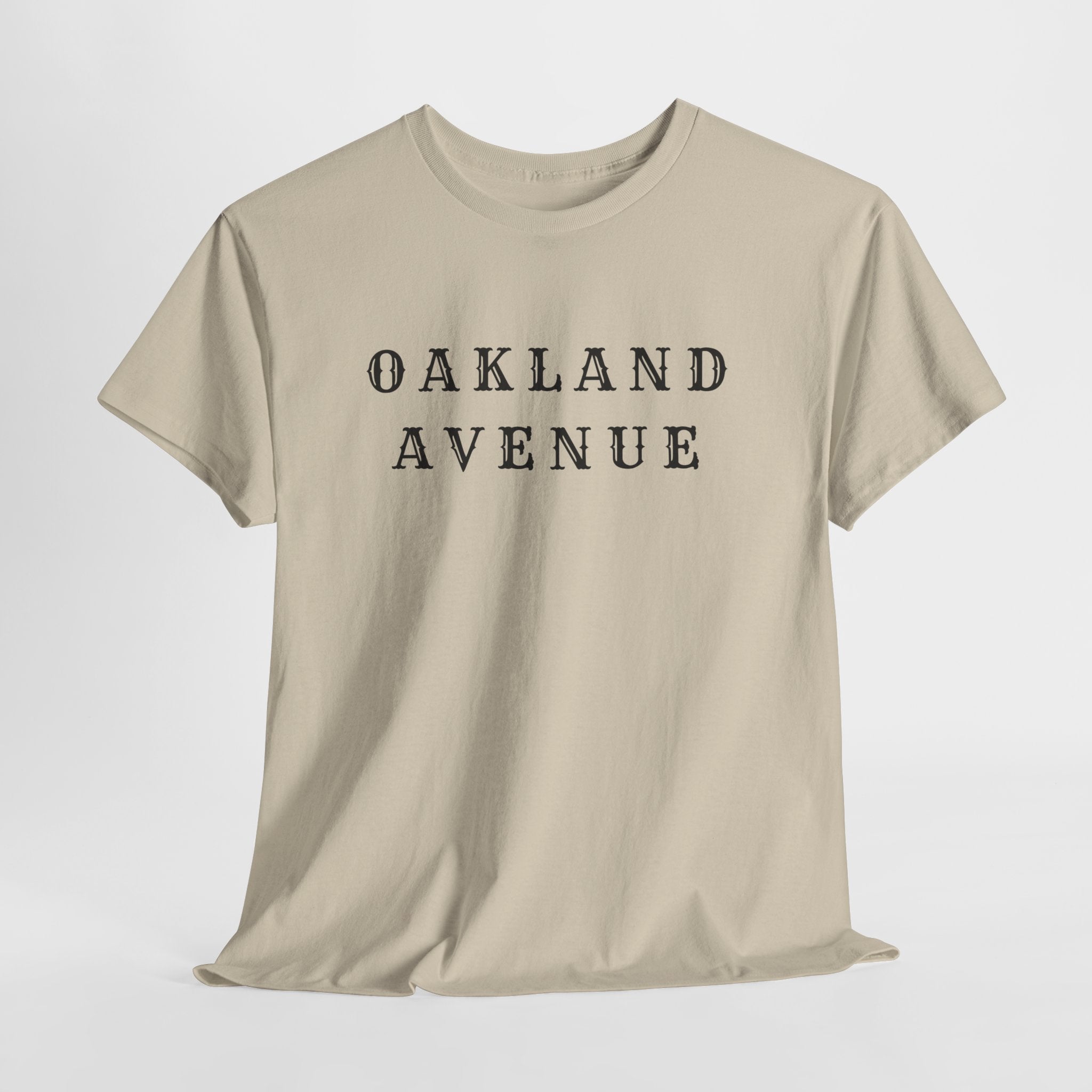 Oakland Avenue Throwback Tee — Minimal Streetwear Graphic T-Shirt
