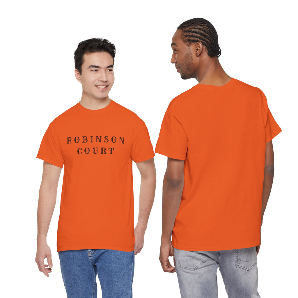 Robinson Court T-Shirt — Minimal Vintage Text Streetwear Tee