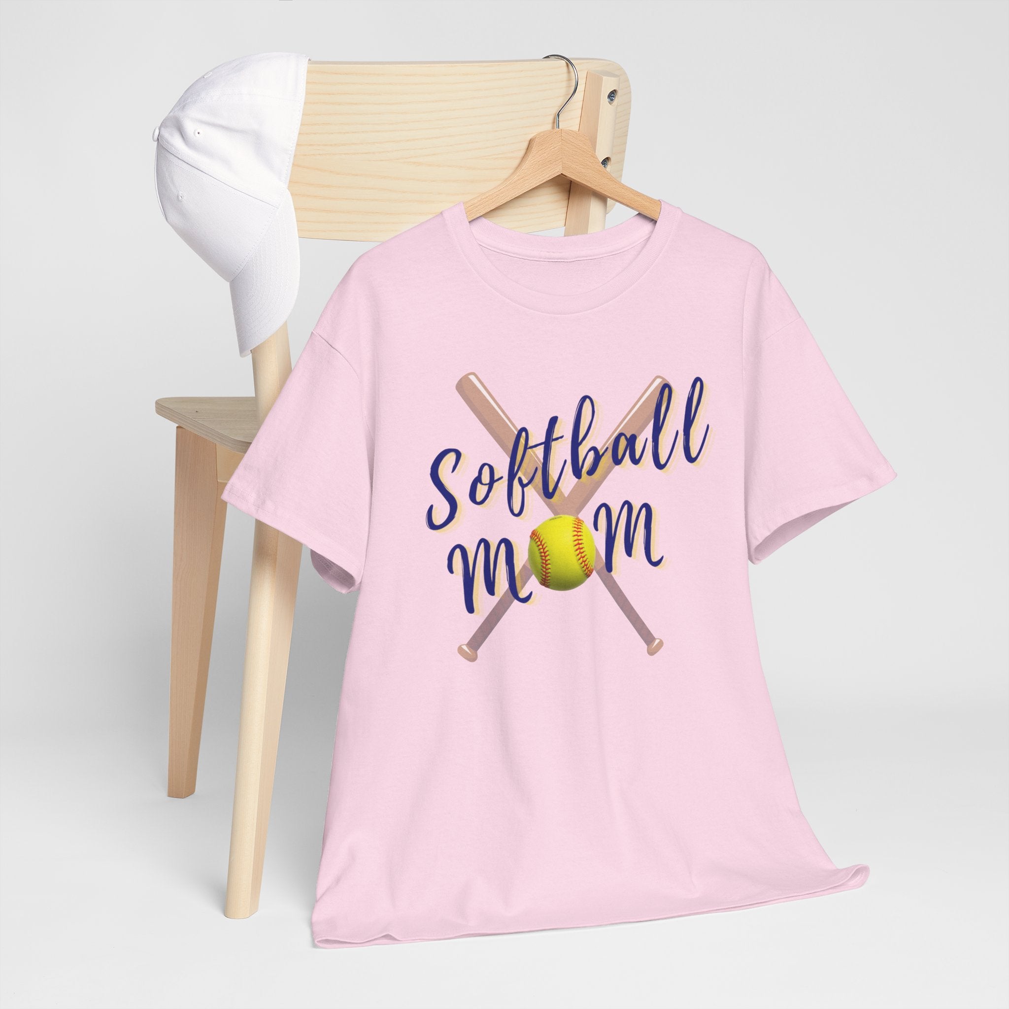 Softball Mom T-Shirt — Bat & Ball Graphic Tee