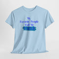 Uncle T‑Shirt — "My Favorite People Call Me UNCLE" Blue Brushstroke Tee