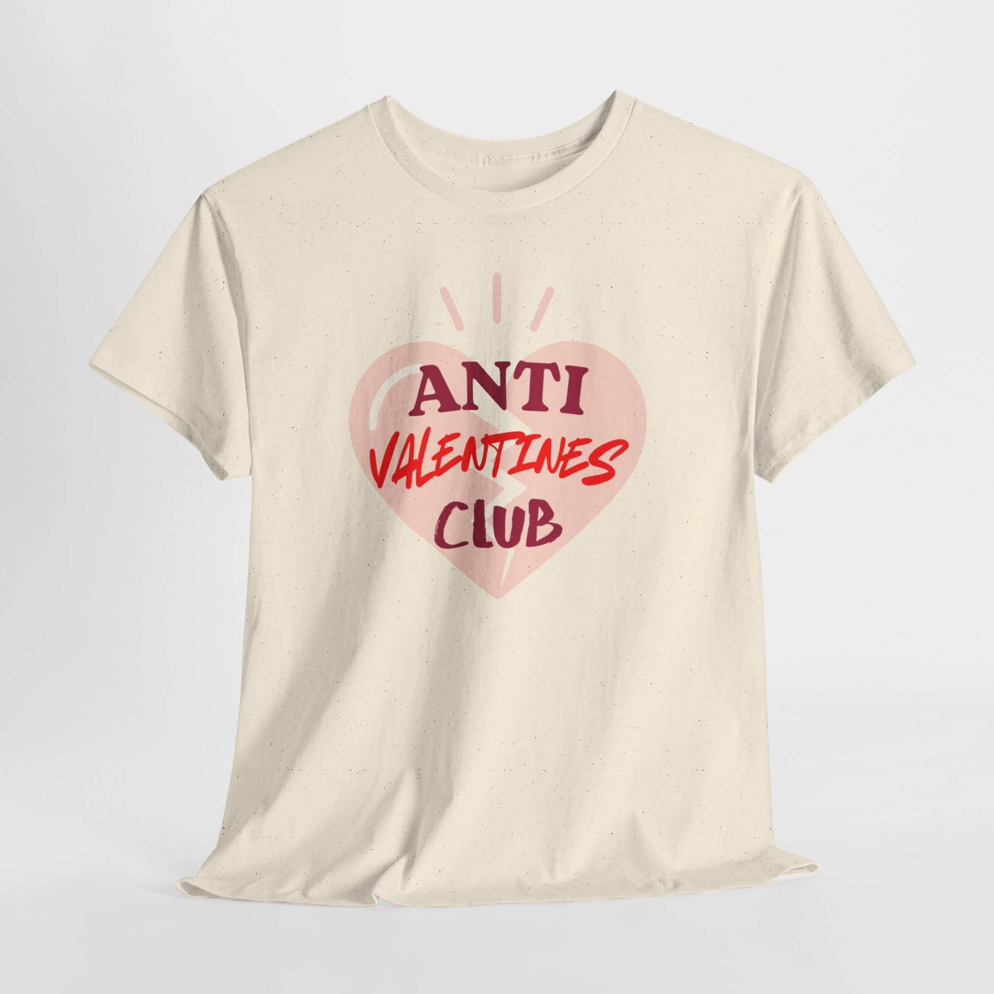 T-Shirt — Anti Valentines Day Club Heart Graphic Tee