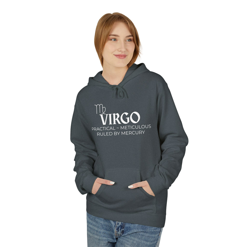 Zodiac Virgo Fleece Hoodie for Astrology Lovers