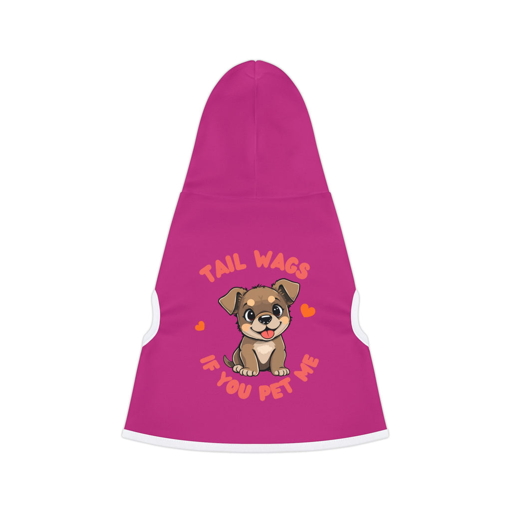 Pet Hoodie - 'Tail Wags If You Pet Me' Cute Puppy Dog Hoodie for Small Dogs