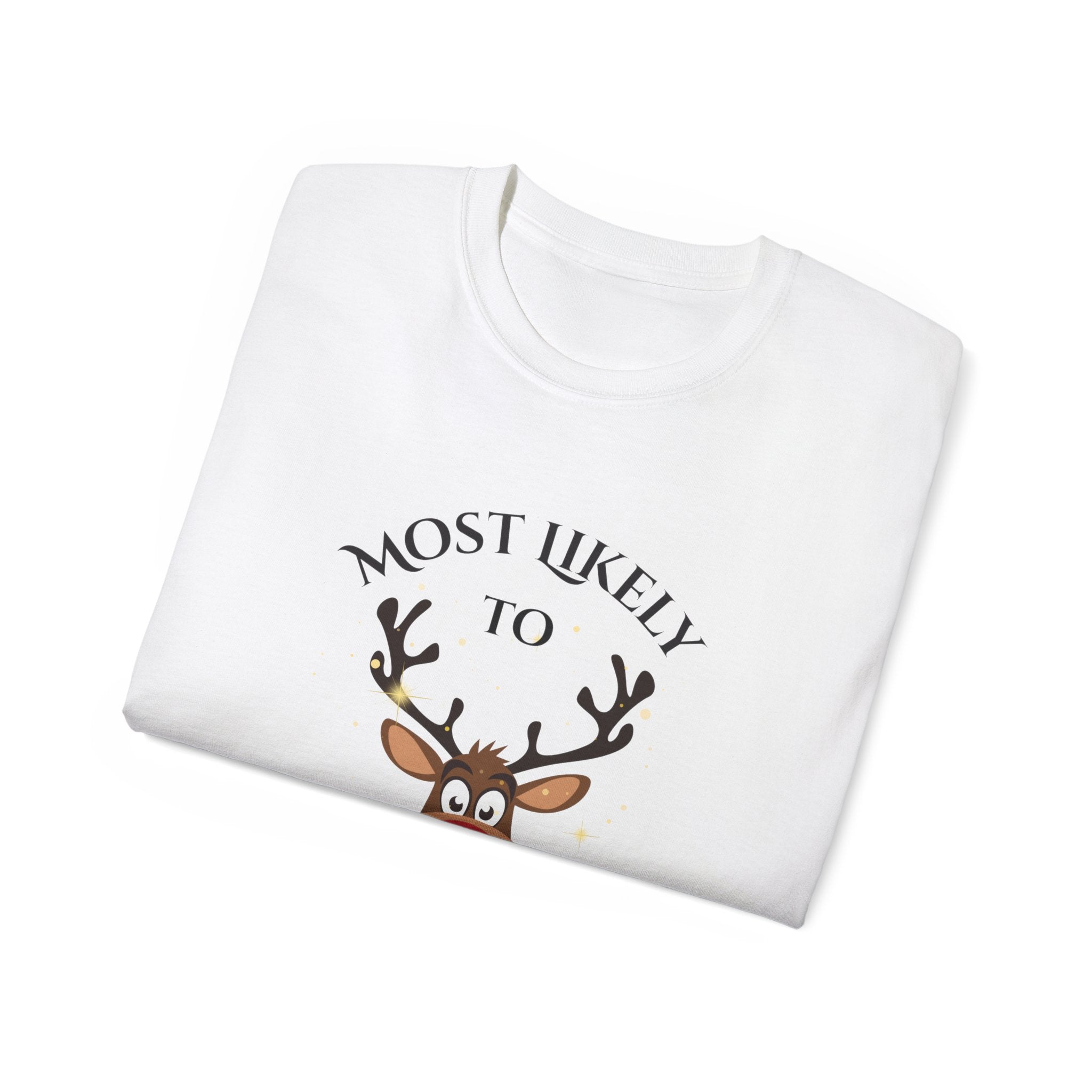 Most Likely to Be the Holiday Bartender Tee, Funny Christmas Shirt, Holiday Party Outfit, Gift for Him/Her, Unisex Shirt