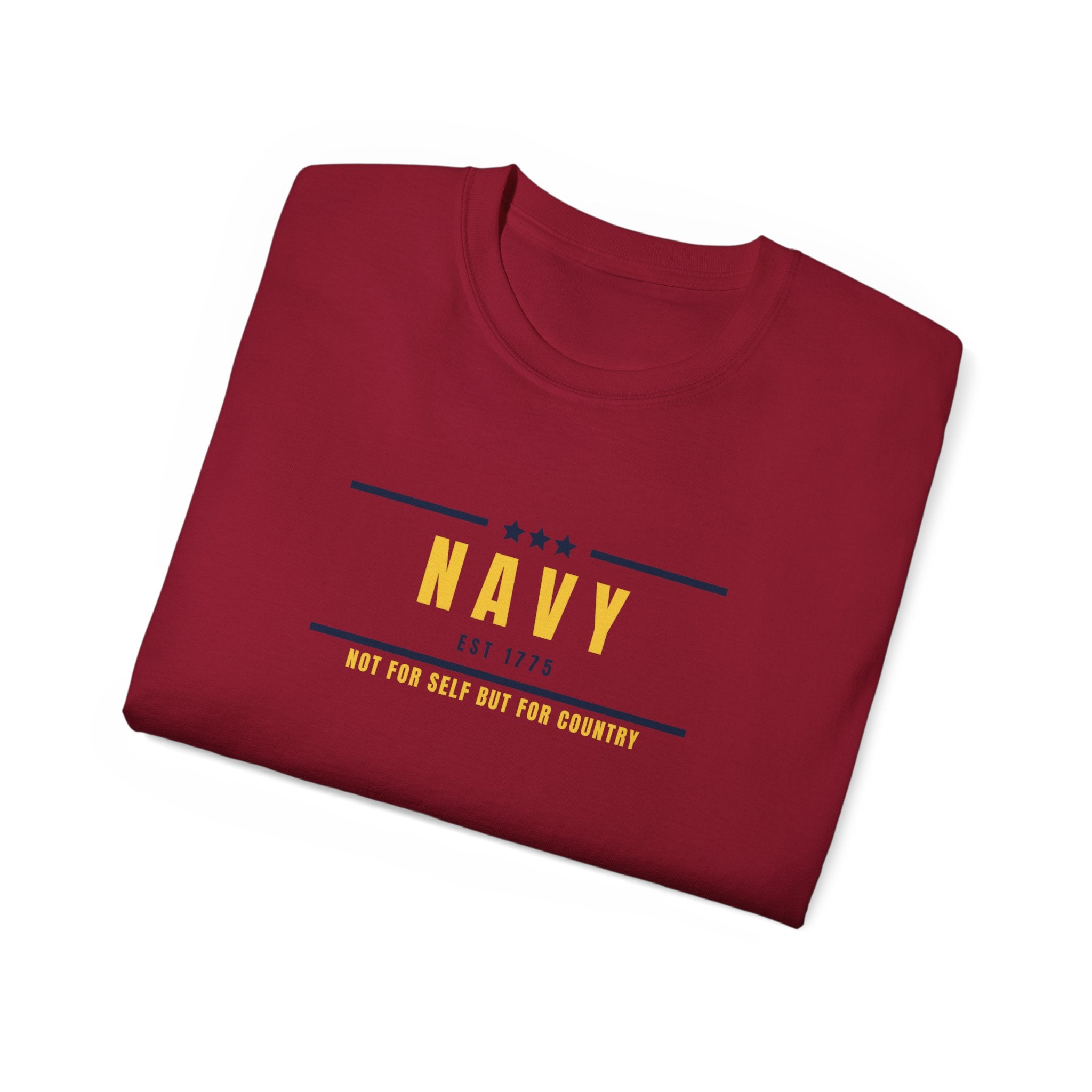 Navy Est. 1775 Military Graphic Tee — Veteran & Navy Support Shirt