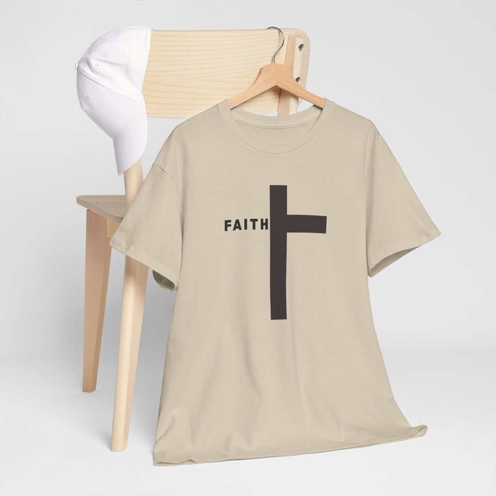 Faith Cross T‑Shirt — Minimal Christian Tee