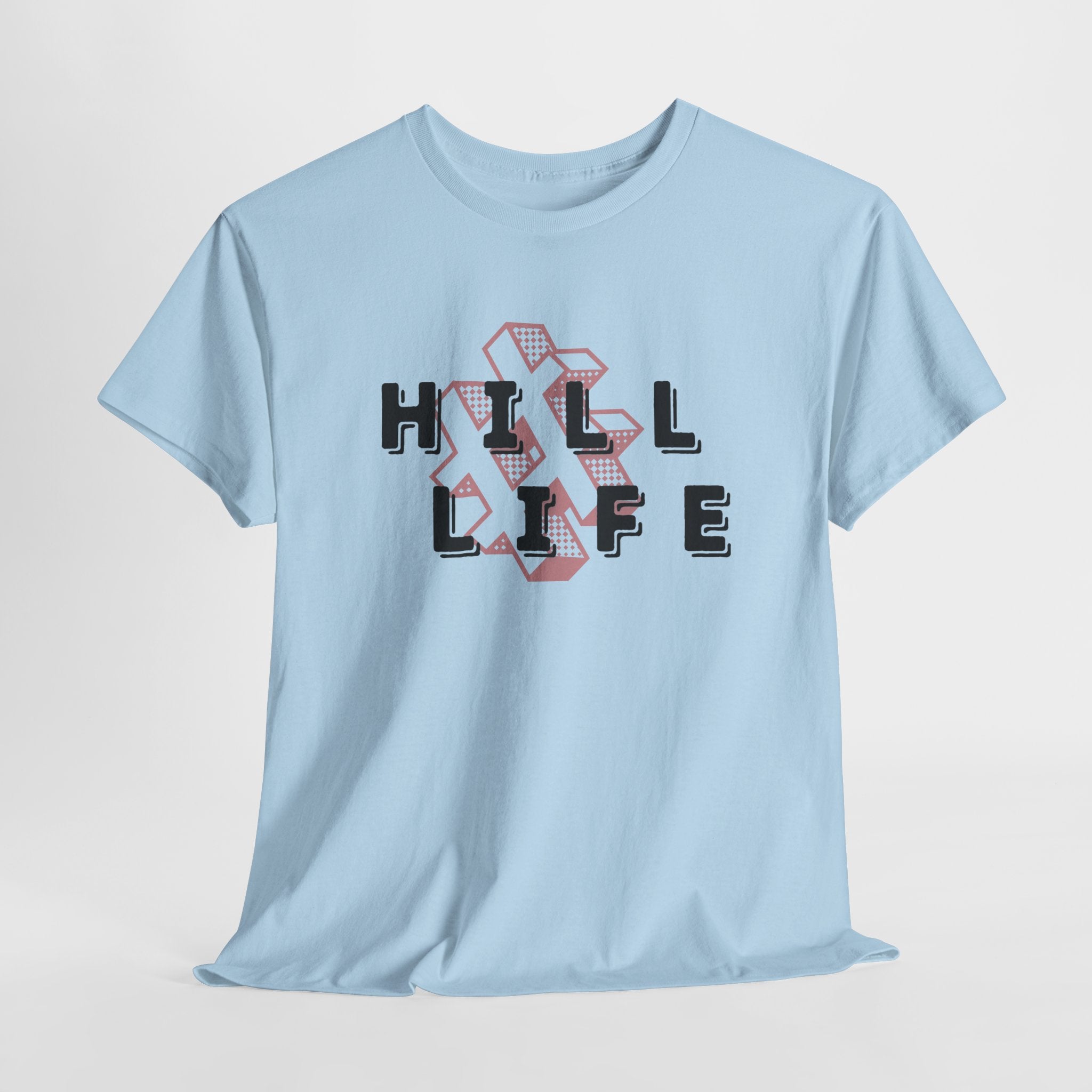 Hill Life T‑Shirt — Retro Geo Cross Graphic Tee