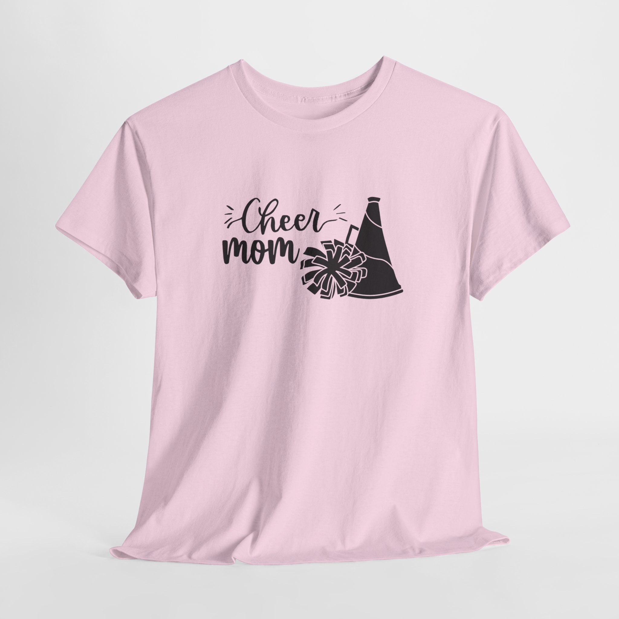 Cheer Mom T-Shirt — Pom Pom & Megaphone Mom Tee