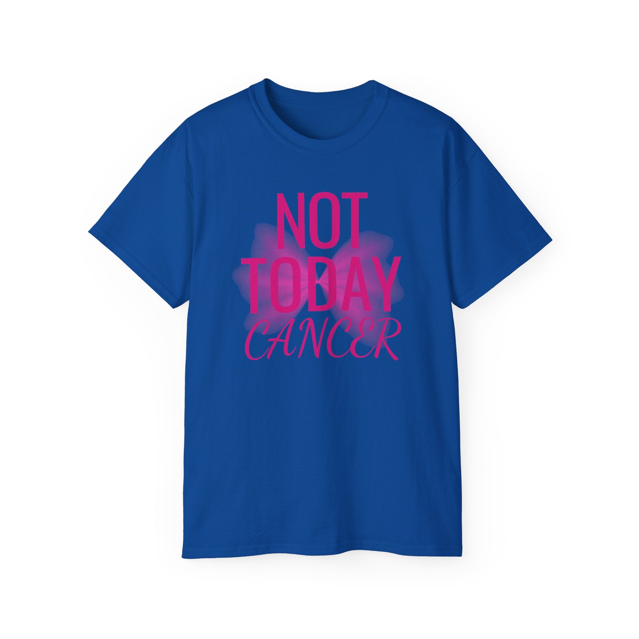Not Today Cancer T-Shirt — Inspirational Cancer Awareness Tee with Pink Ribbon