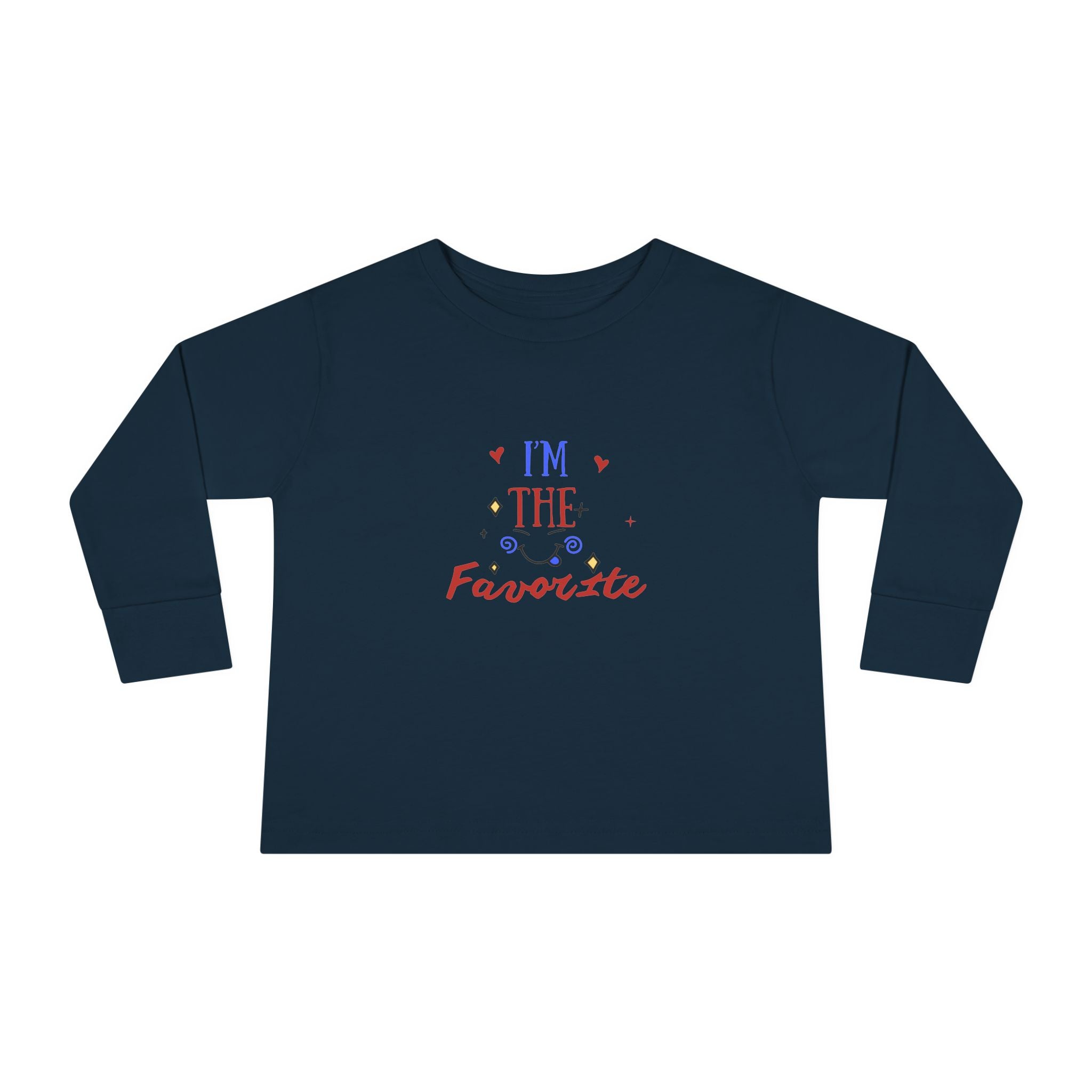 Toddler Long Sleeve Tee — "I'm the Favorite" Patriotic Baby Shirt