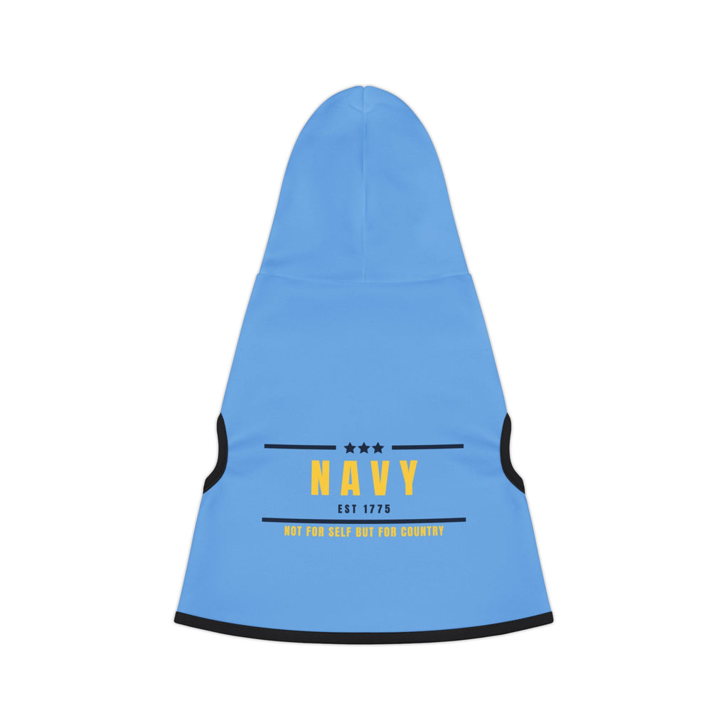 Navy Pet Hoodie - Blue Military Inspired Dog & Cat Hoodie