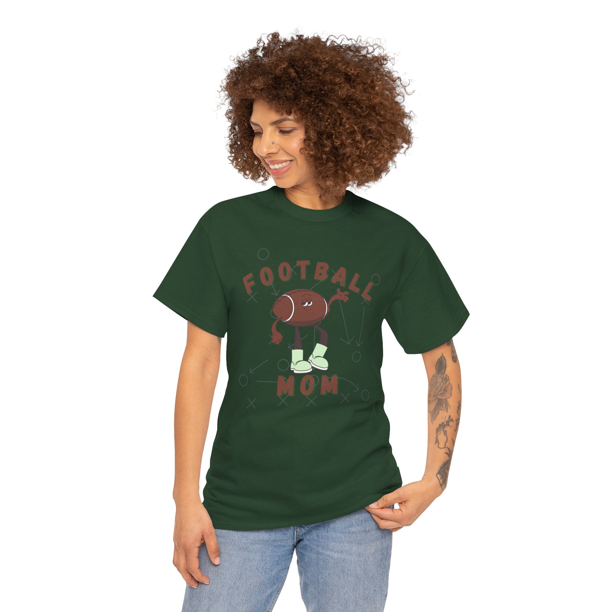 Football Mom graphic Unisex Heavy Cotton Tee