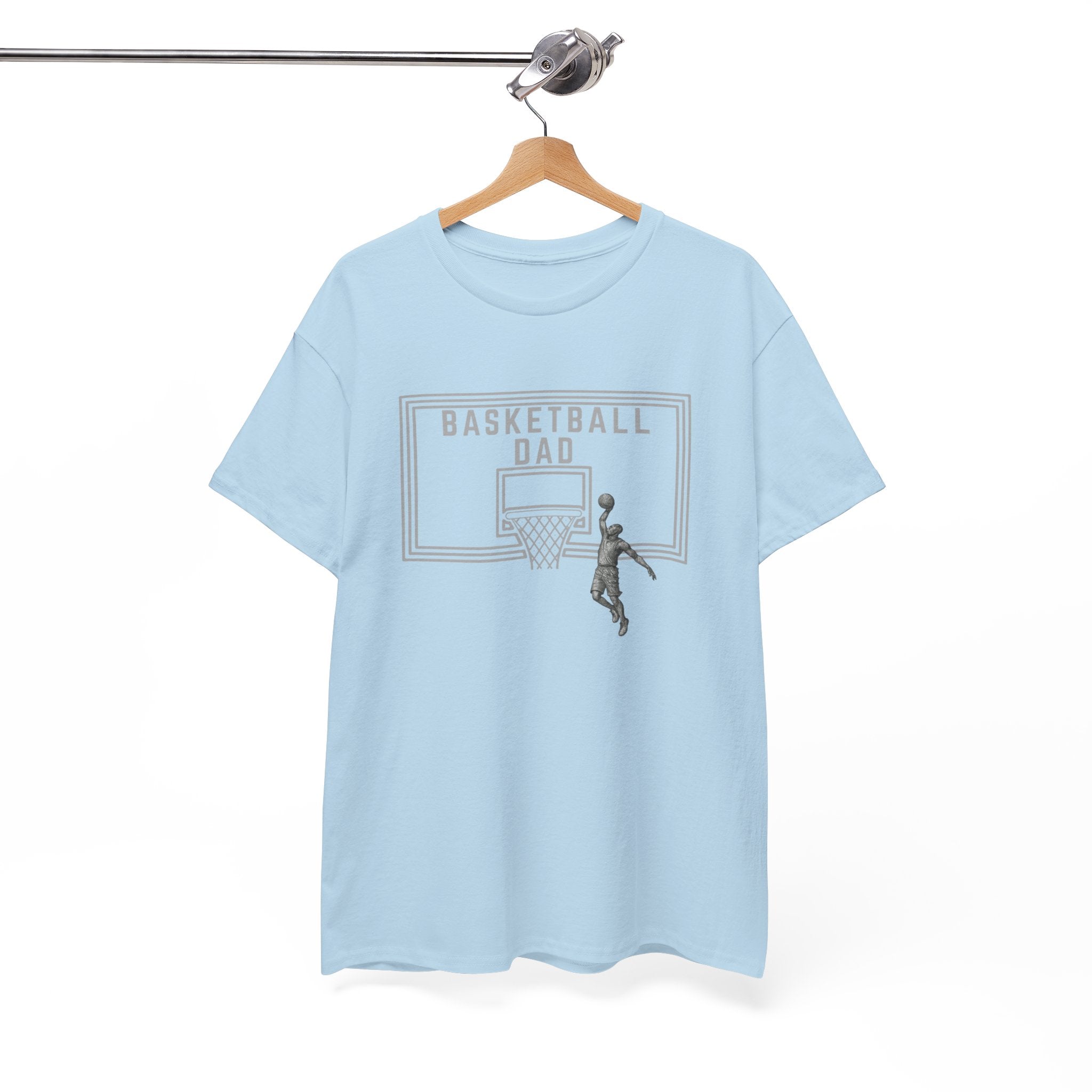 Basketball Dad T-Shirt — Basketball Hoop Graphic Tee for Proud Fathers