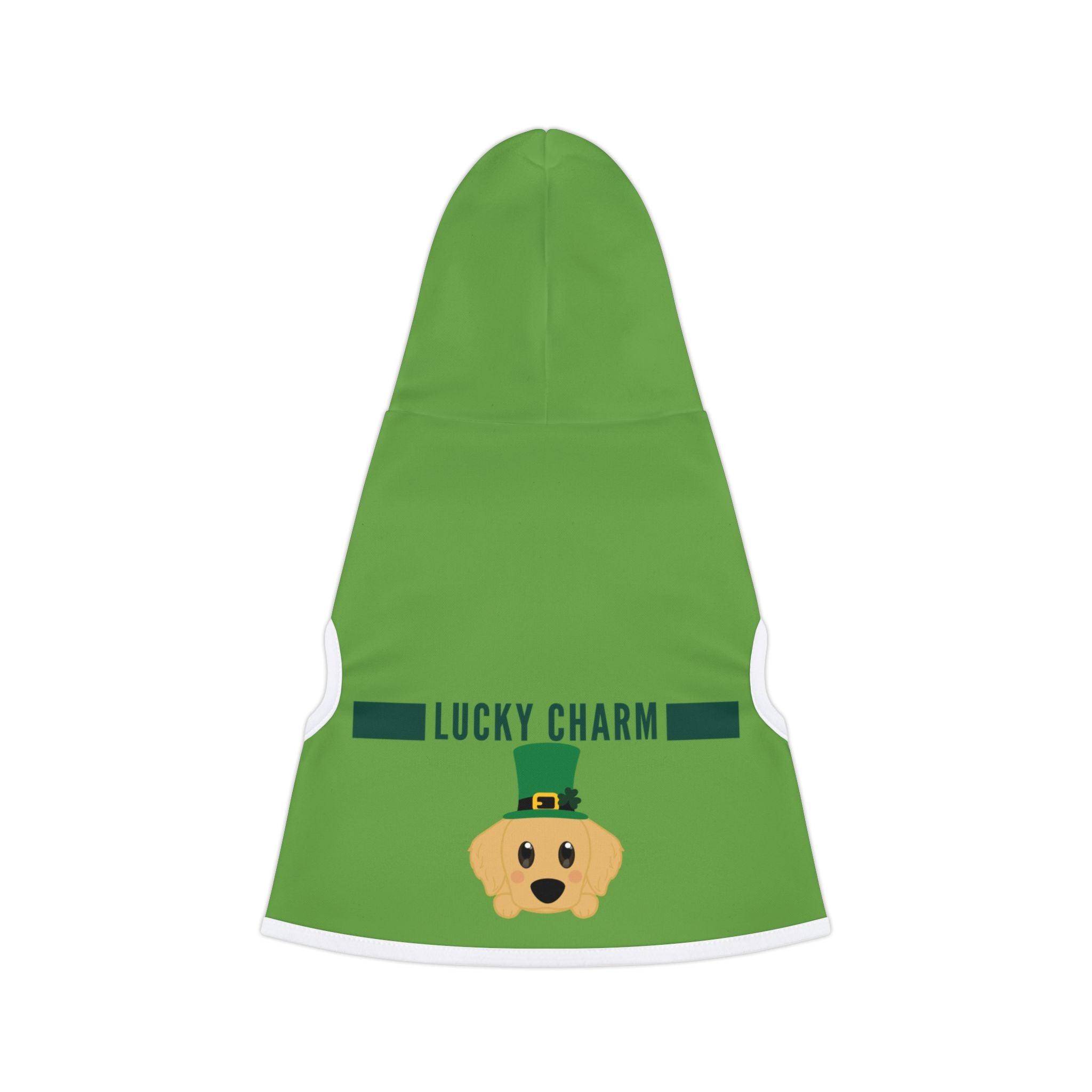 Pet Hoodie — 'Lucky Charm' St. Patrick's Day Dog Hoodie with Leprechaun Pup Design
