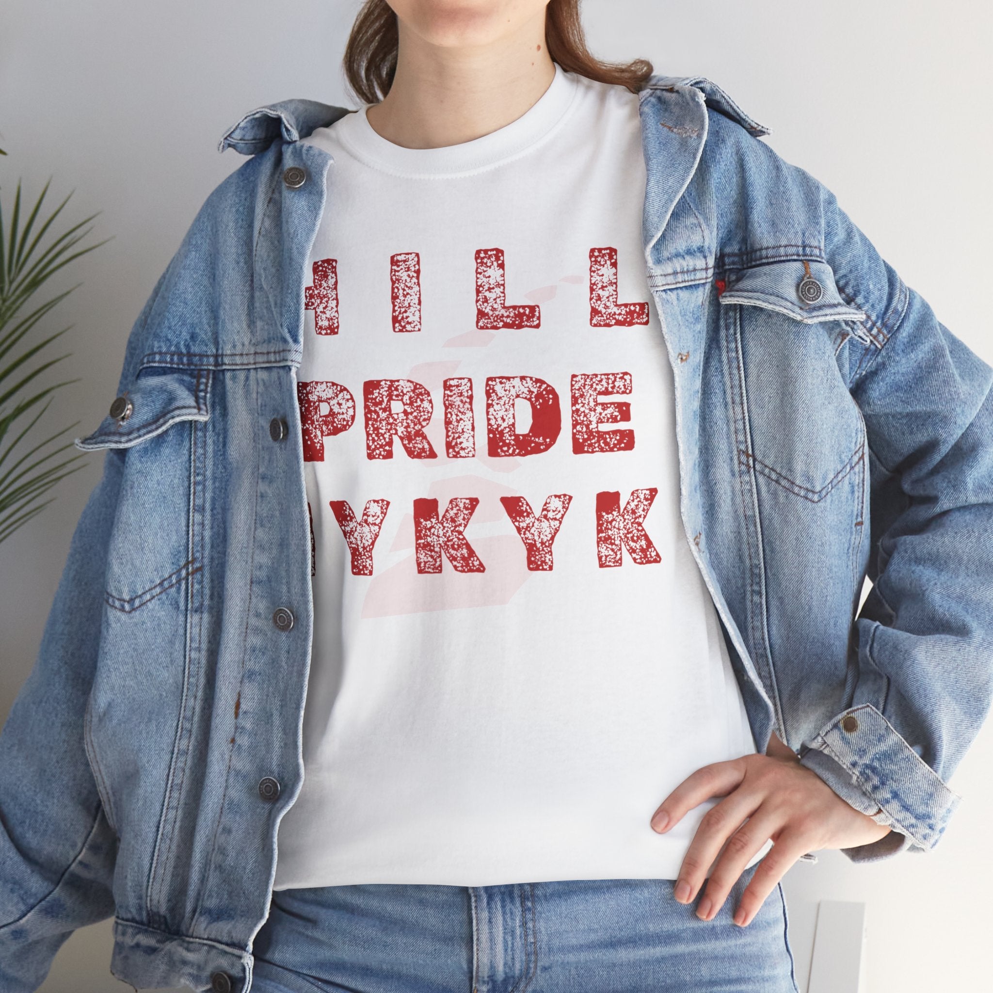 Hill Pride Cobblestone Road Graphic Tee — Red Brick Path Text Design