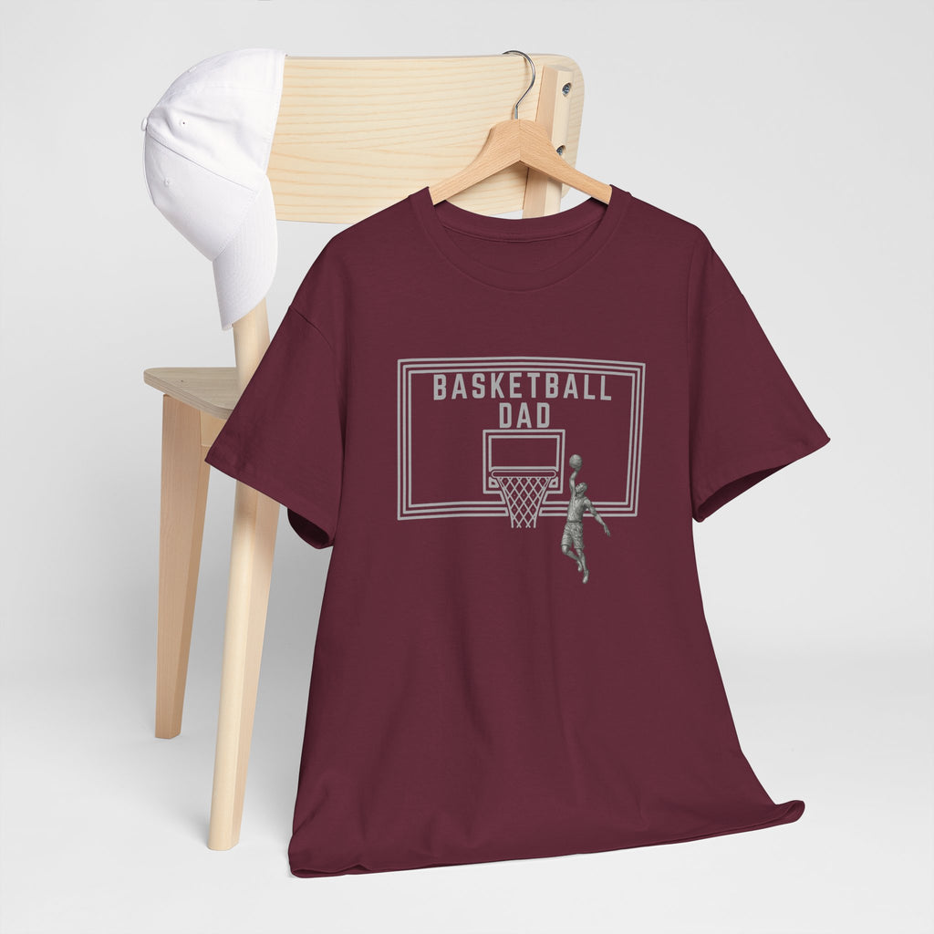 Basketball Dad T-Shirt — Basketball Hoop Graphic Tee for Proud Fathers