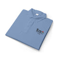 Rose Work Logo Polo Shirt Black Script with a Rose