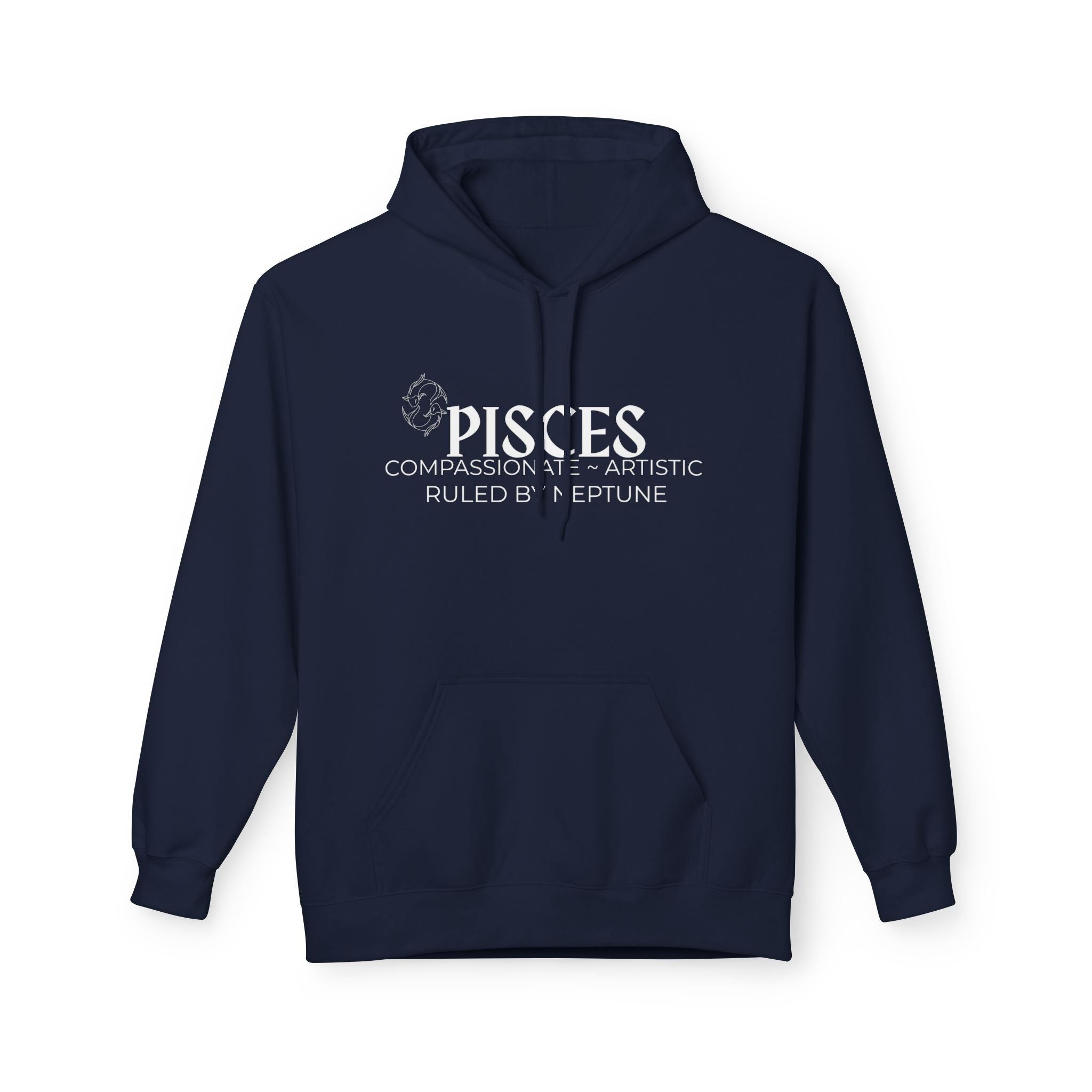 Pisces Zodiac Fleece Hoodie for Astrology Lovers