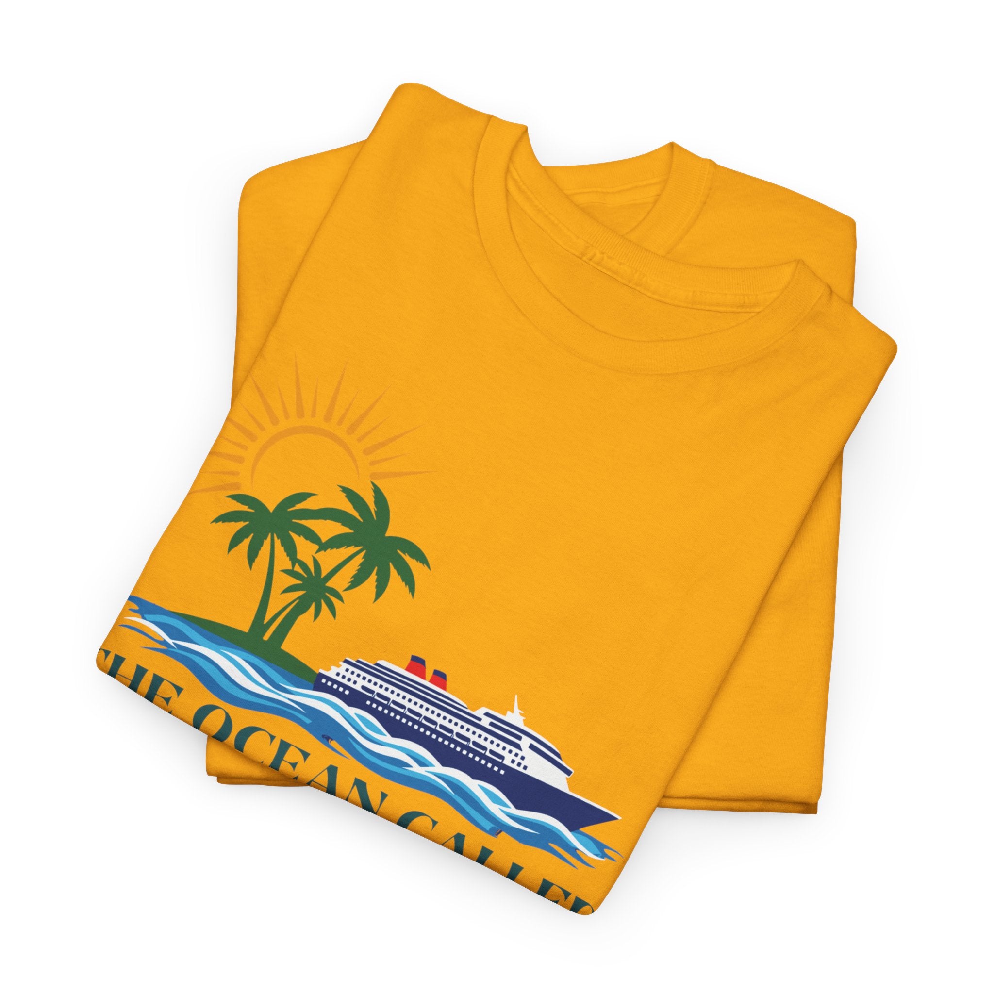 Ocean Called Tee — "The Ocean Called and I Must to Go" Tropical Beach T-Shirt