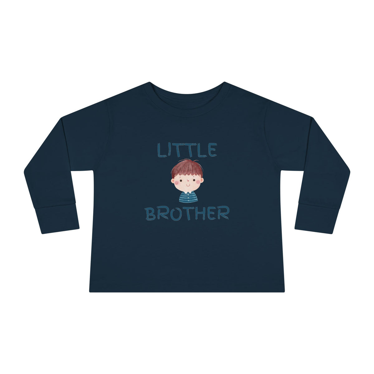 Little Brother Toddler Long Sleeve Tee — Colorful Playful Sibling Shirt