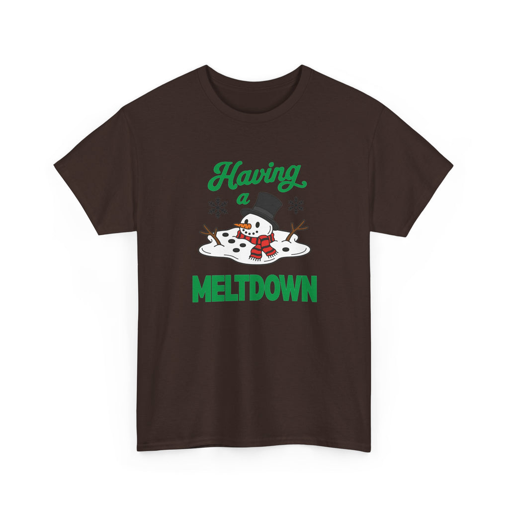 Having a Meltdown Snowman Christmas T-Shirt