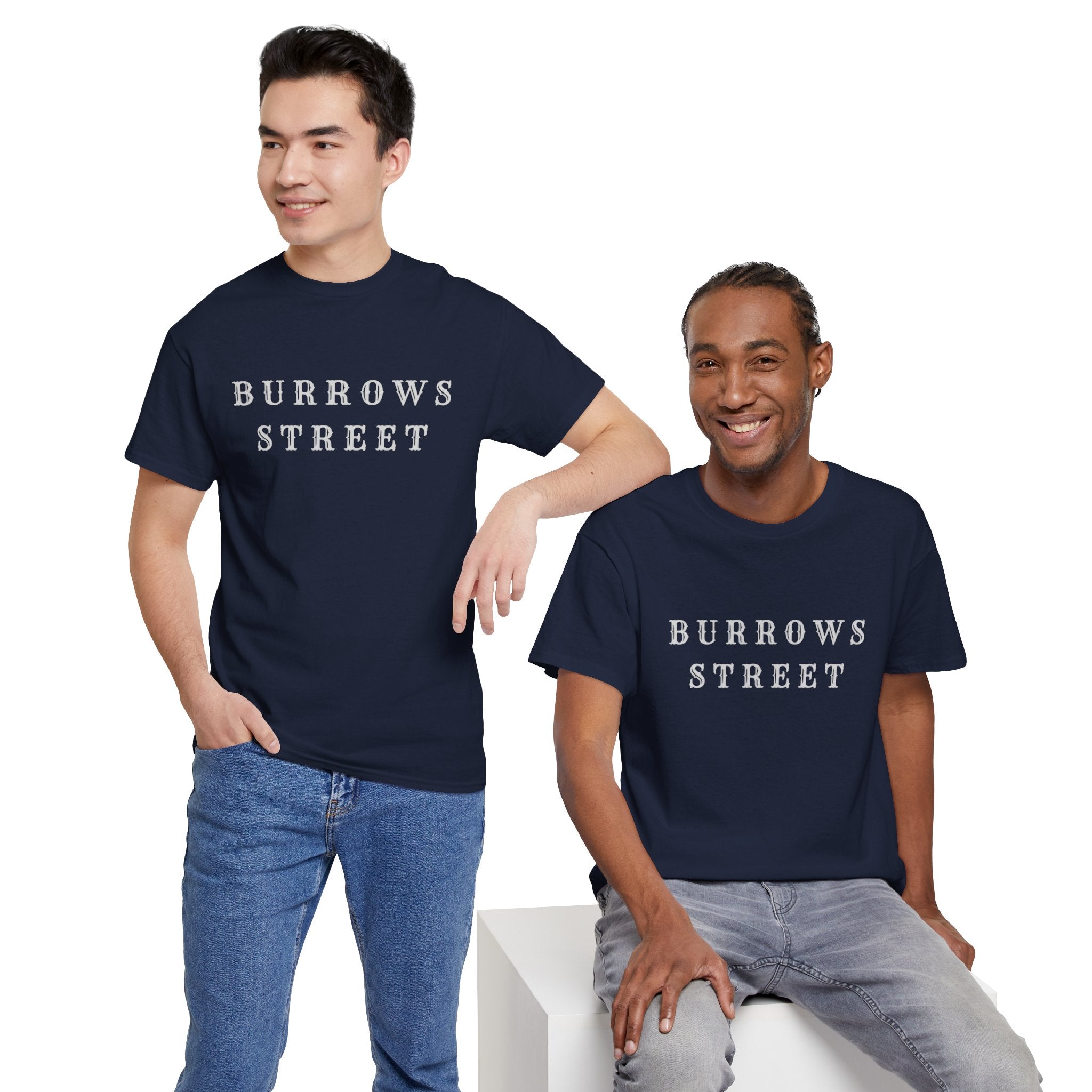 Burrows Street T-Shirt — Minimal Vintage Street Name Tee