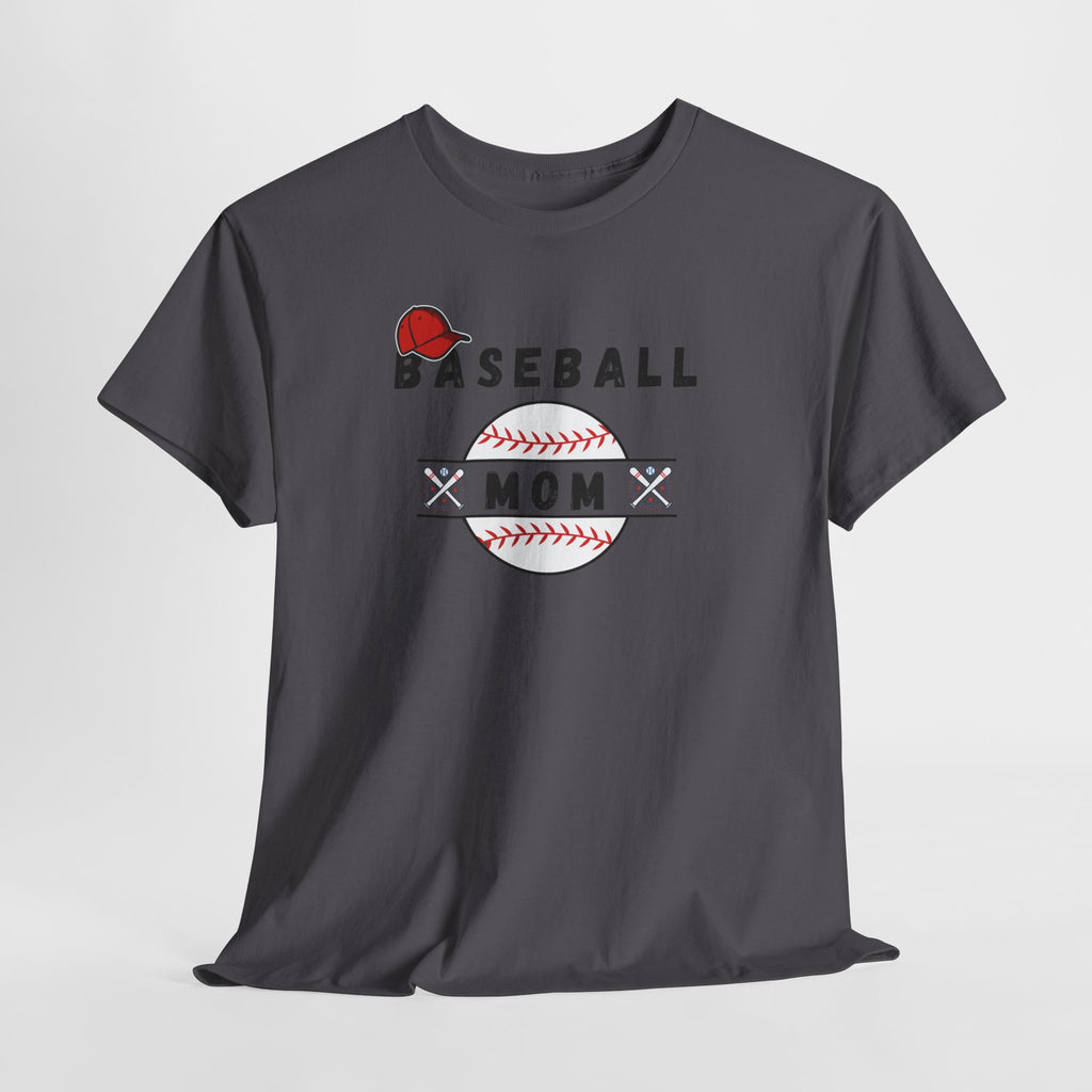 Baseball Mom T-Shirt – Women's Baseball Mom Tee with Stitch Graphic