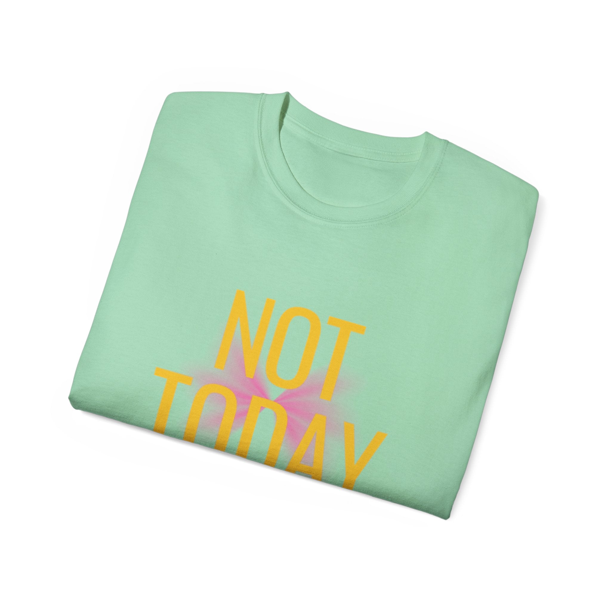 Not Today Cancer T-Shirt — Inspirational Cancer Awareness Tee with Pink Ribbon
