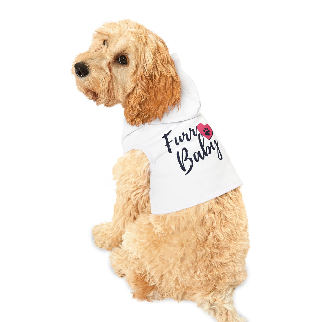 Pet Hoodie — "Furr Baby" Cute Paw Heart Dog & Cat Hoodie
