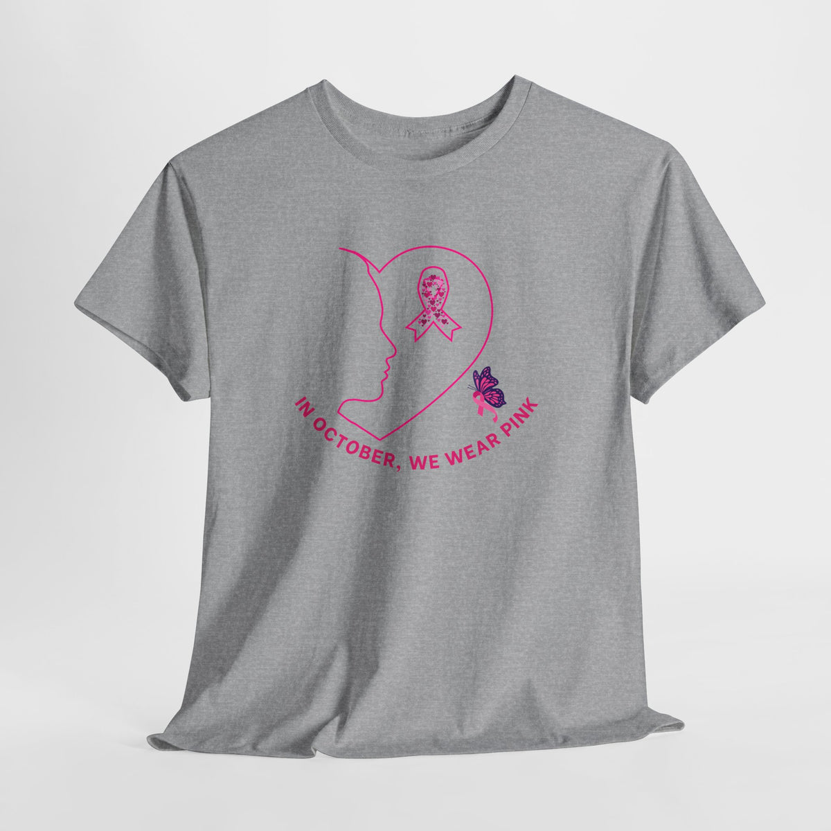 Breast Cancer Awareness T-Shirt — "In October, We Wear Pink" Tee