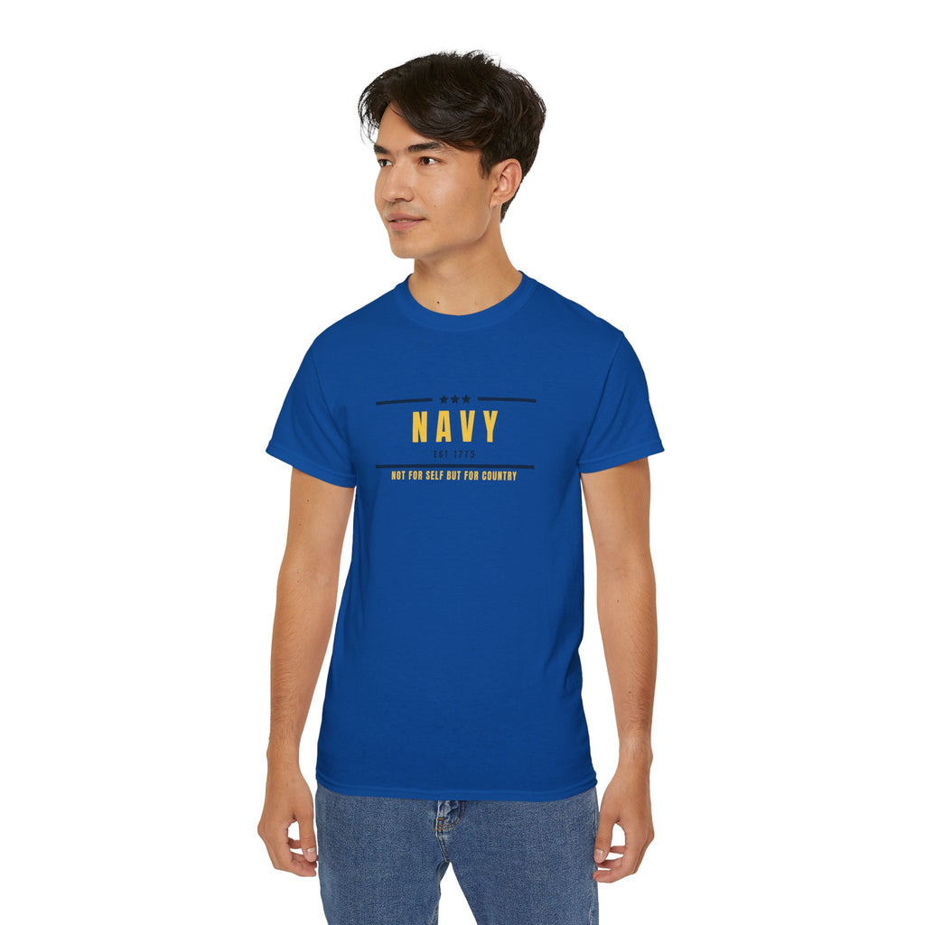 Navy Est. 1775 Military Graphic Tee — Veteran & Navy Support Shirt